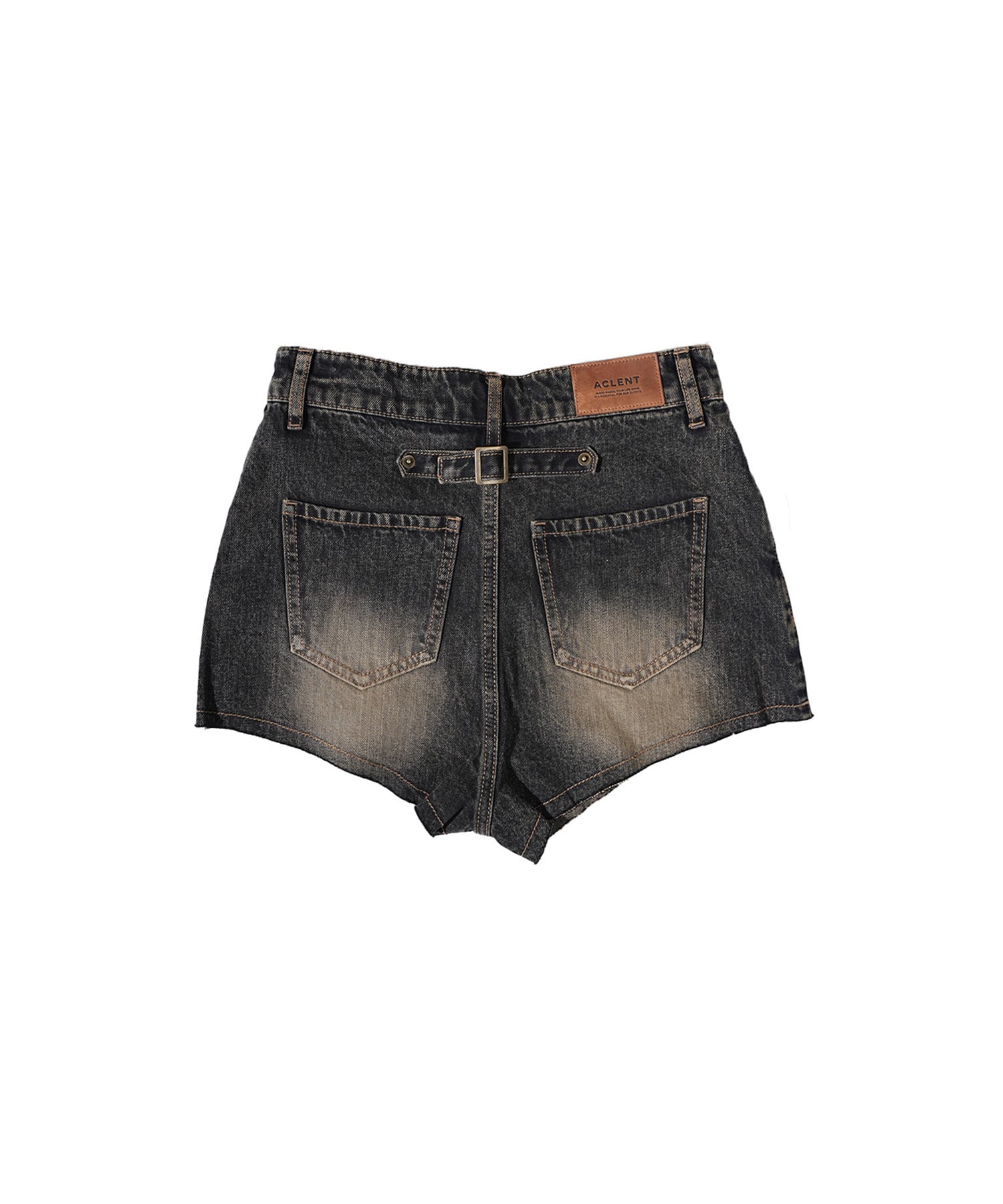 Vintage cutting denim short pants