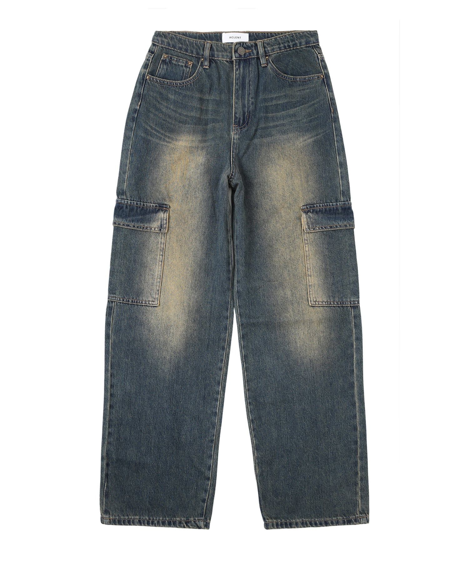 Vintage denim cargo pants