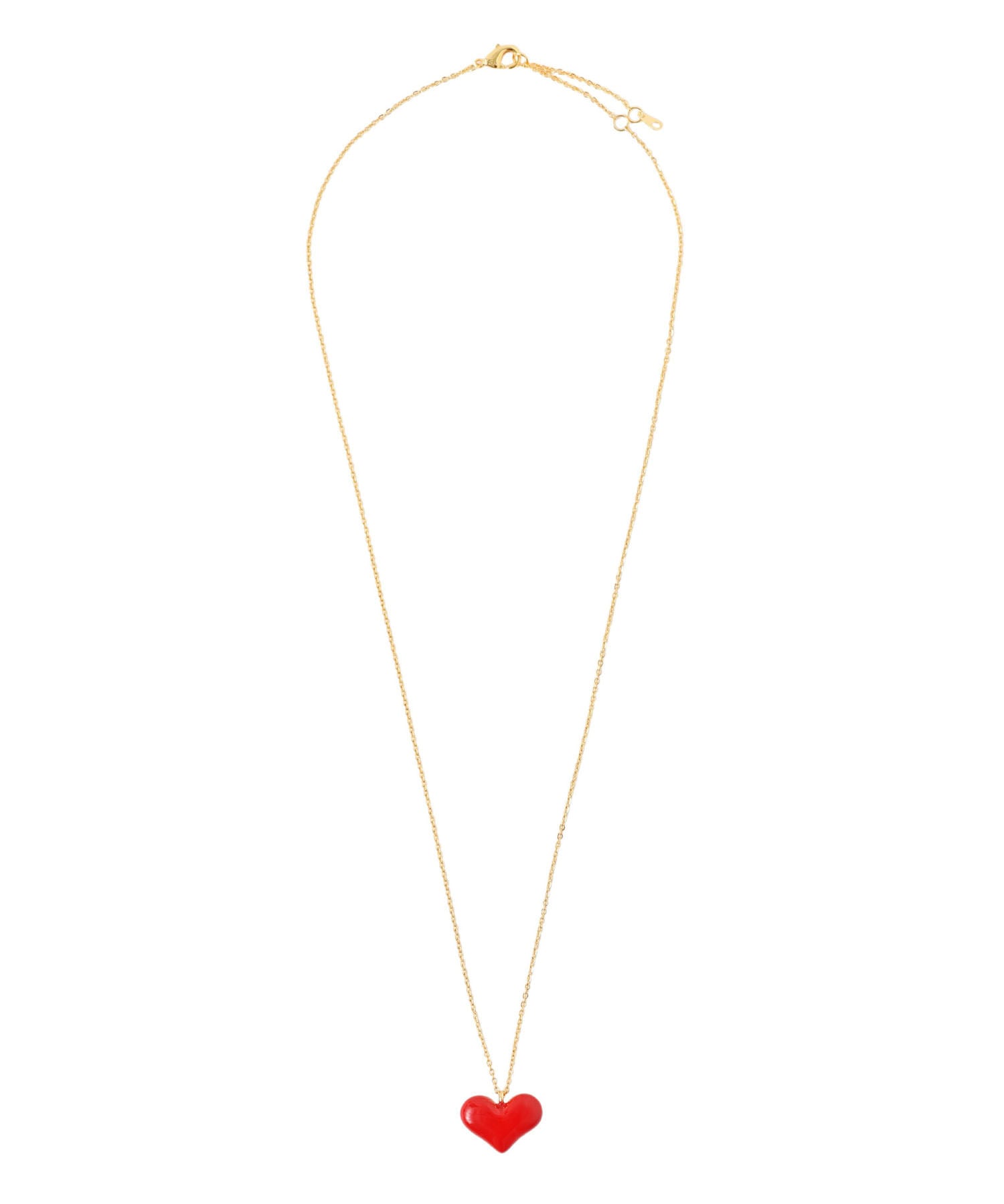 2face heart motif necklace