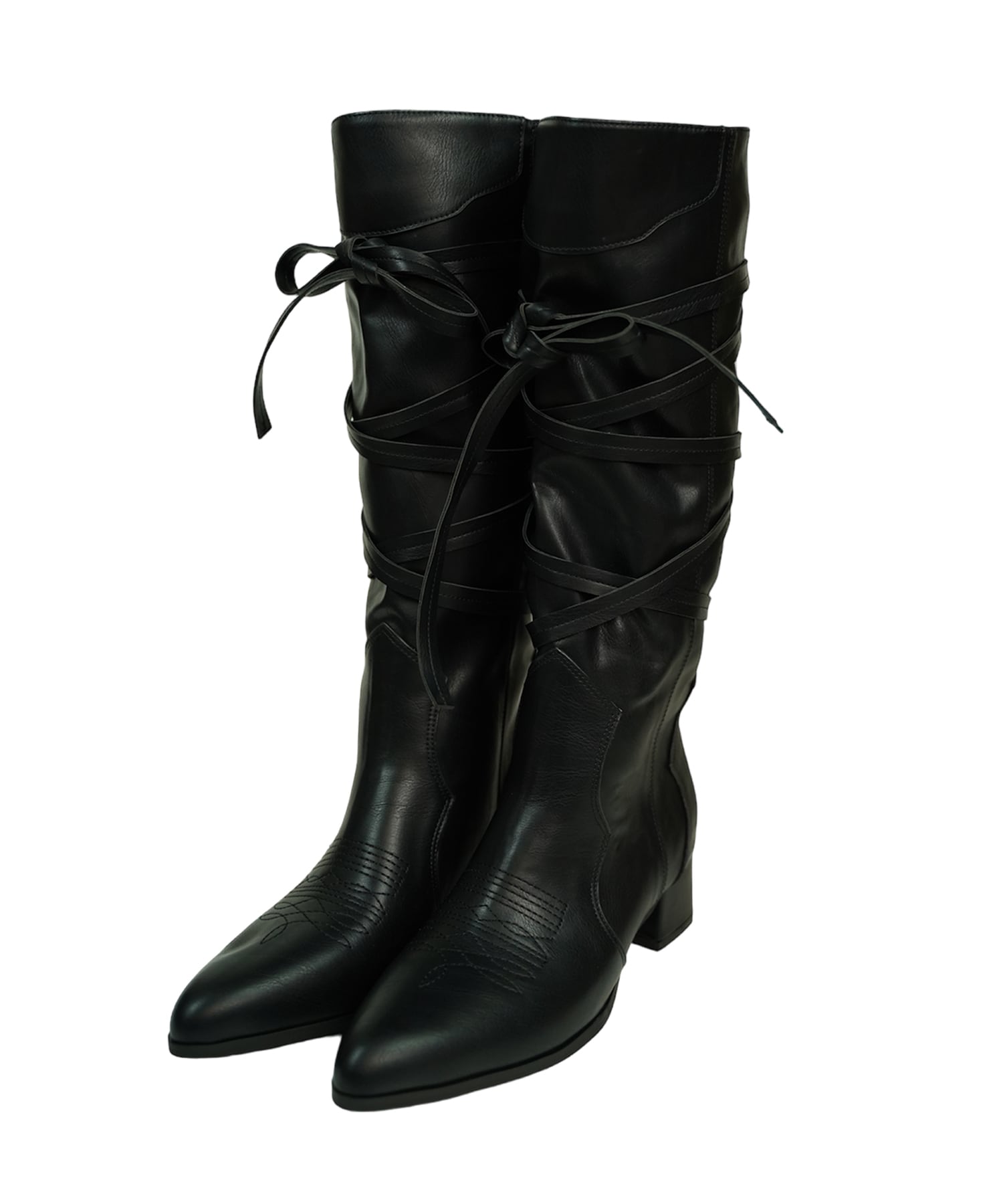 2way strap western boots