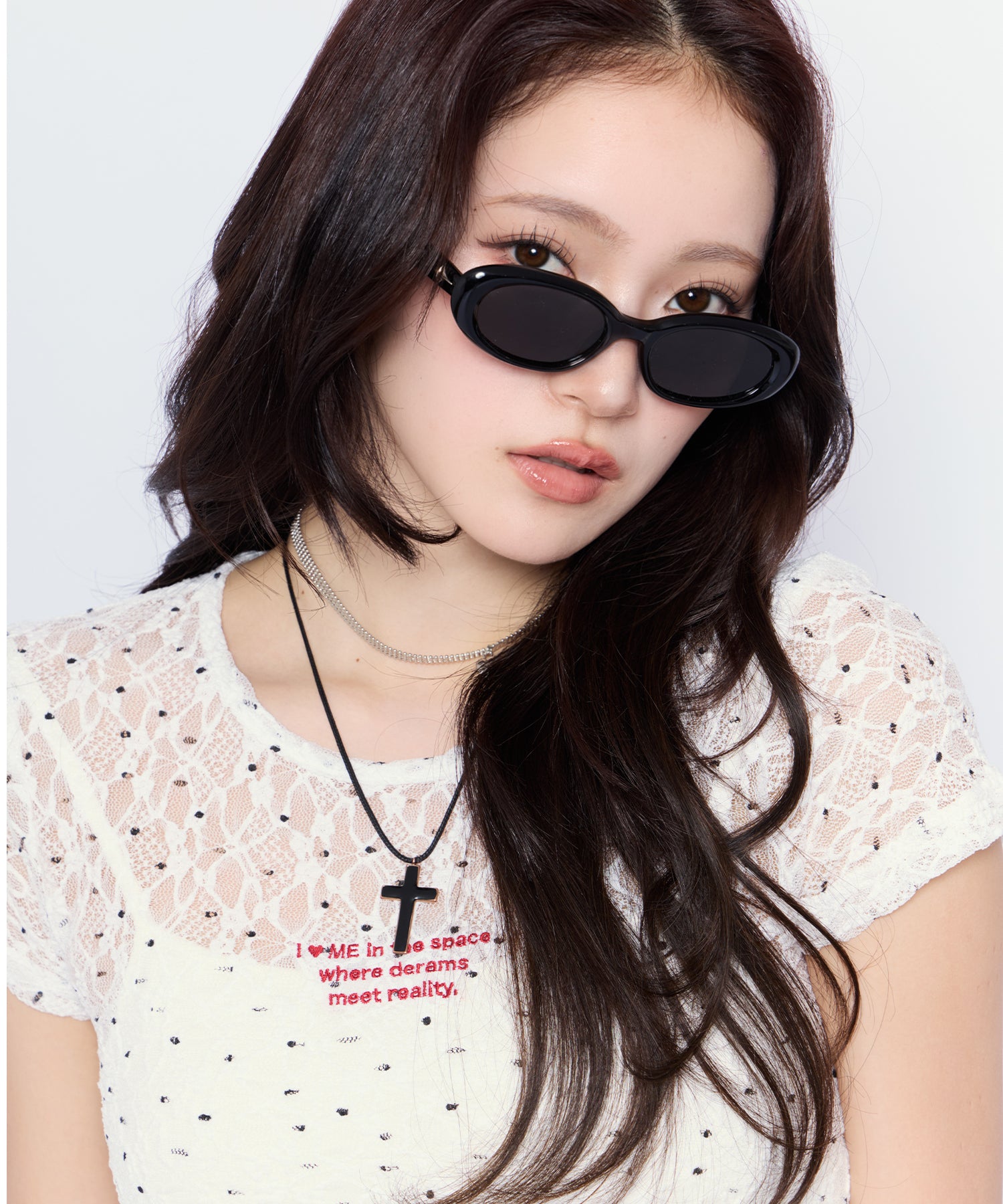 MODEL:170cm/COLOR:WHT/SIZE:F
