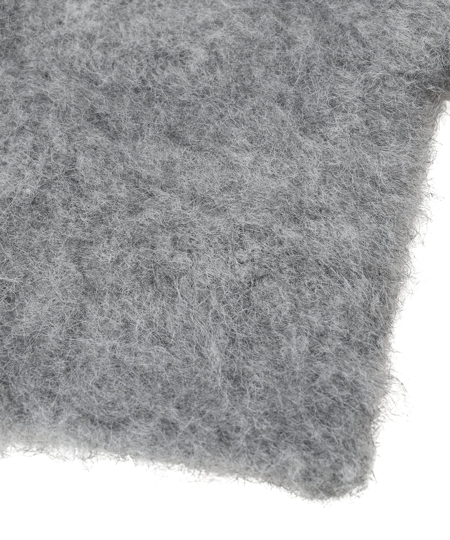 Bicolor compact fur cardigan