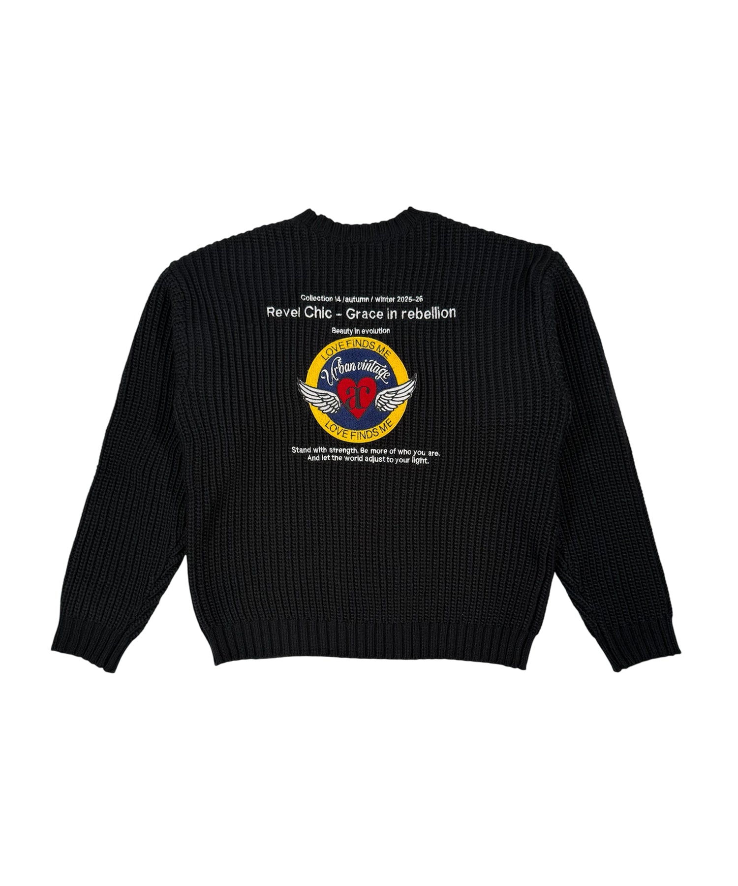 エンジェルハートロゴプルオーバーニット