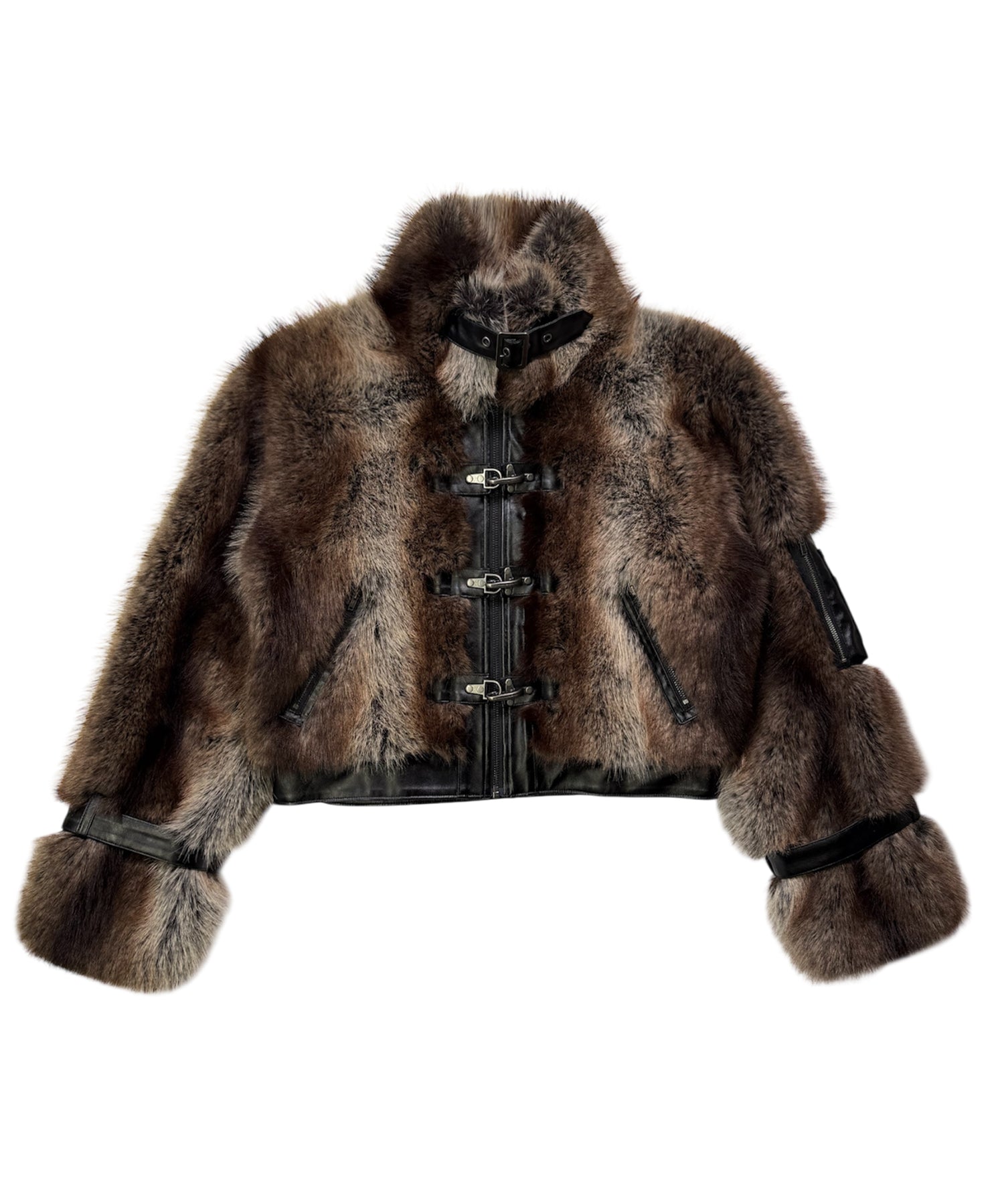 ACLENT アクレント ファーブルゾン ポイントレザーニュアンスファーブルゾン｜ACLENT（アクレント）