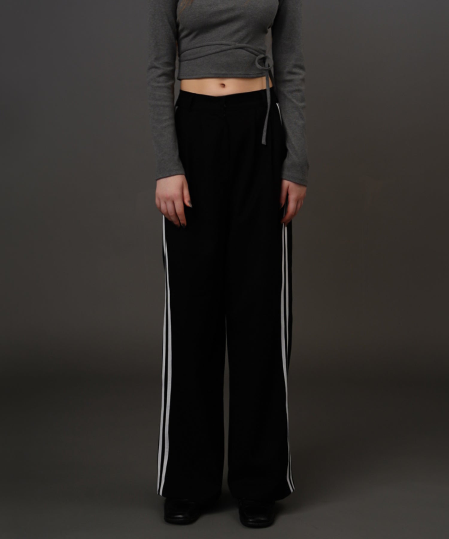 Double line slacks pants