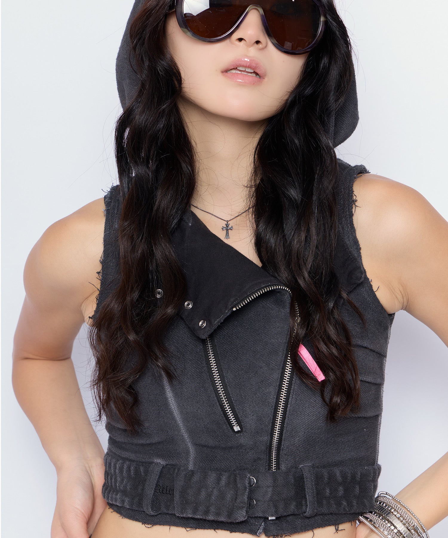 MODEL:170cm/COLOR:BLK/SIZE:F