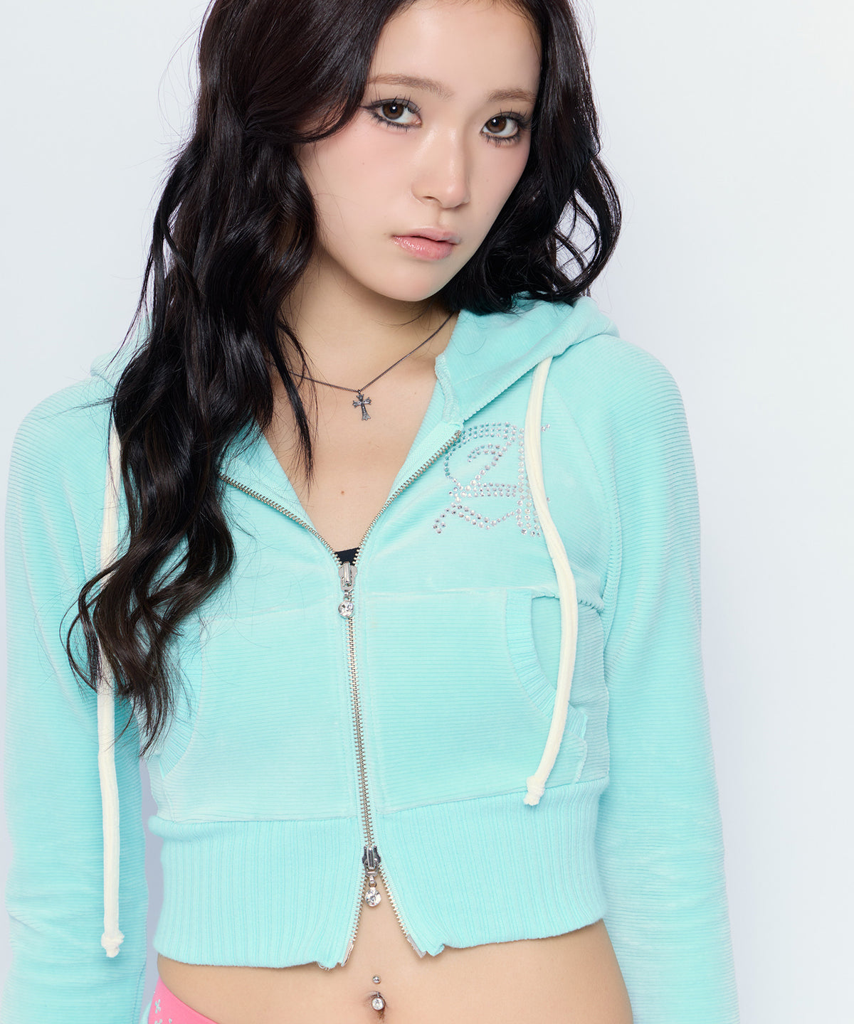 MODEL:170cm/COLOR:L/TRQ/SIZE:F