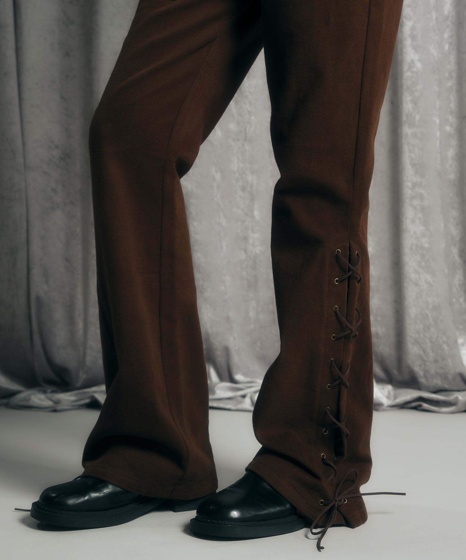 MODEL:170cm/COLOR:BROWN/SIZE:モデルサイズ［股下79cm］