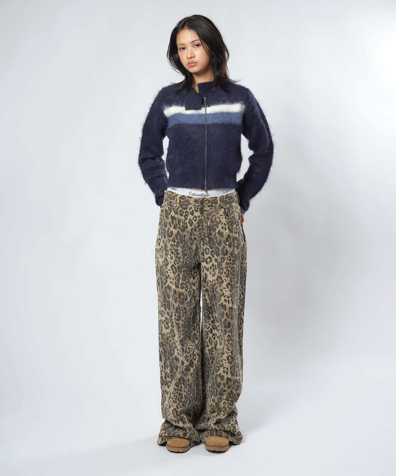 MODEL:170cm/COLOR:BROWN/SIZE:モデルサイズ[股下81cm]