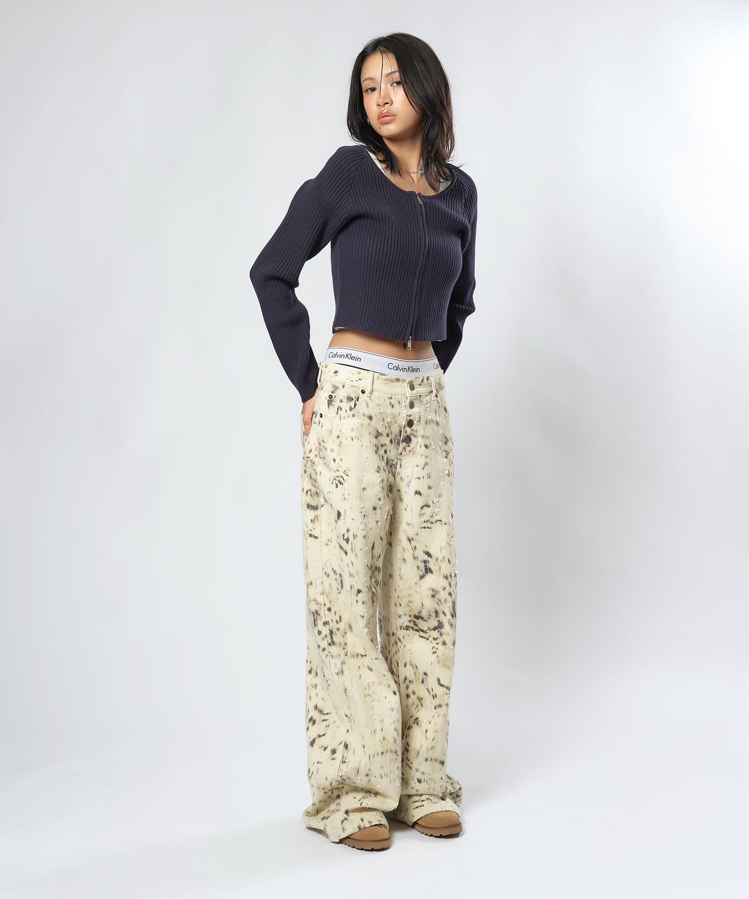 MODEL:170cm/COLOR:IVORY/SIZE:モデルサイズ[股下81cm]