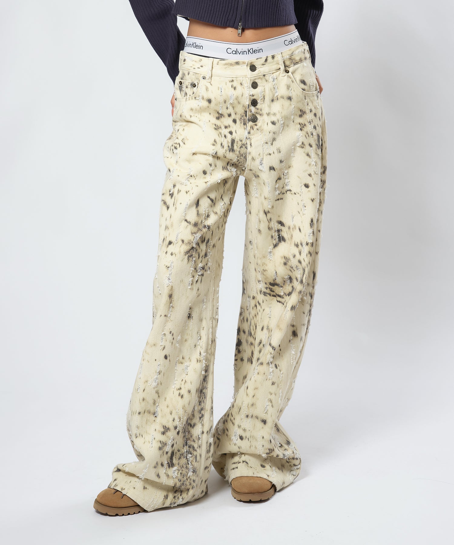 MODEL:170cm/COLOR:IVORY/SIZE:モデルサイズ[股下81cm]