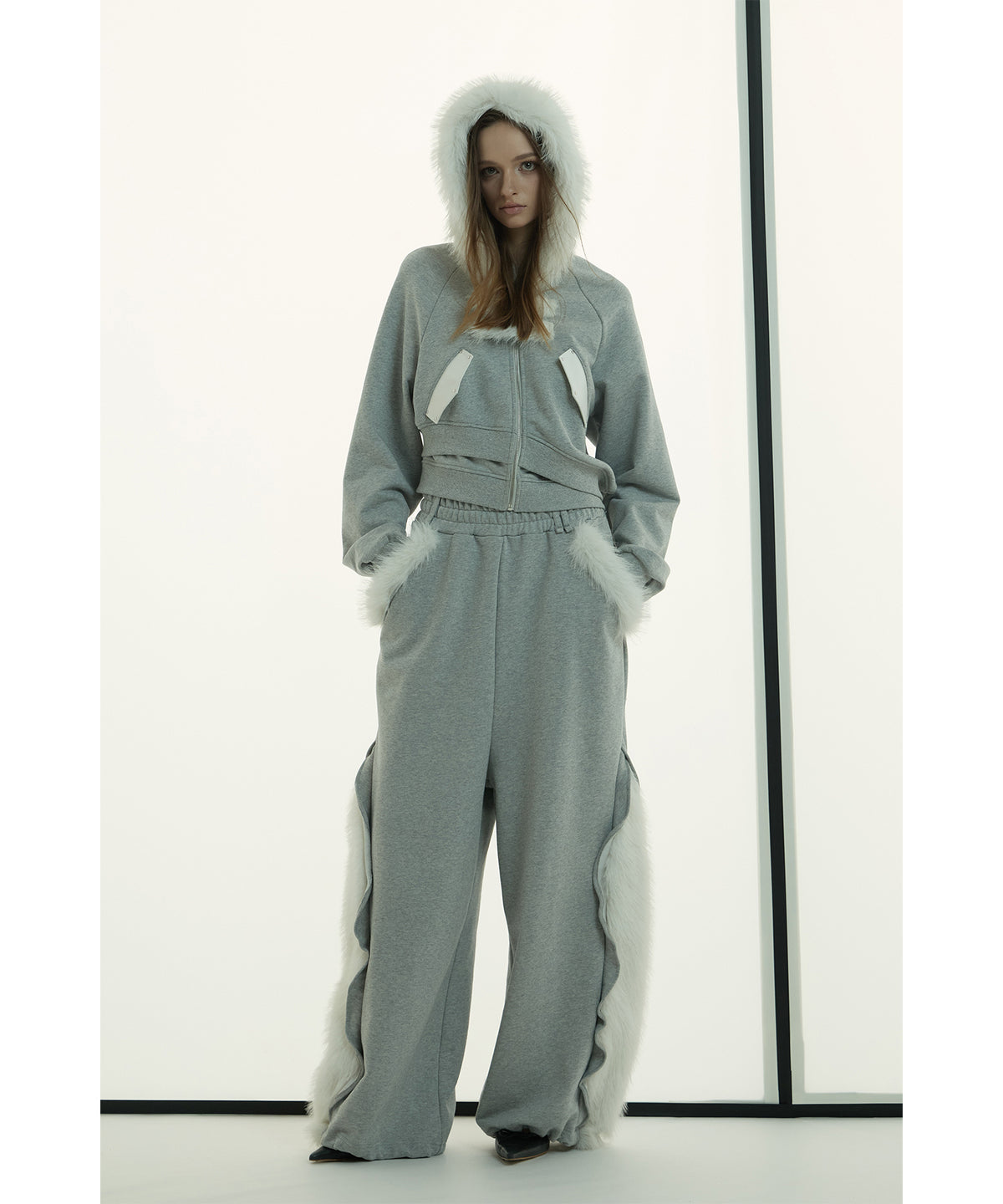 MODEL:173cm/COLOR:GRY/SIZE:F