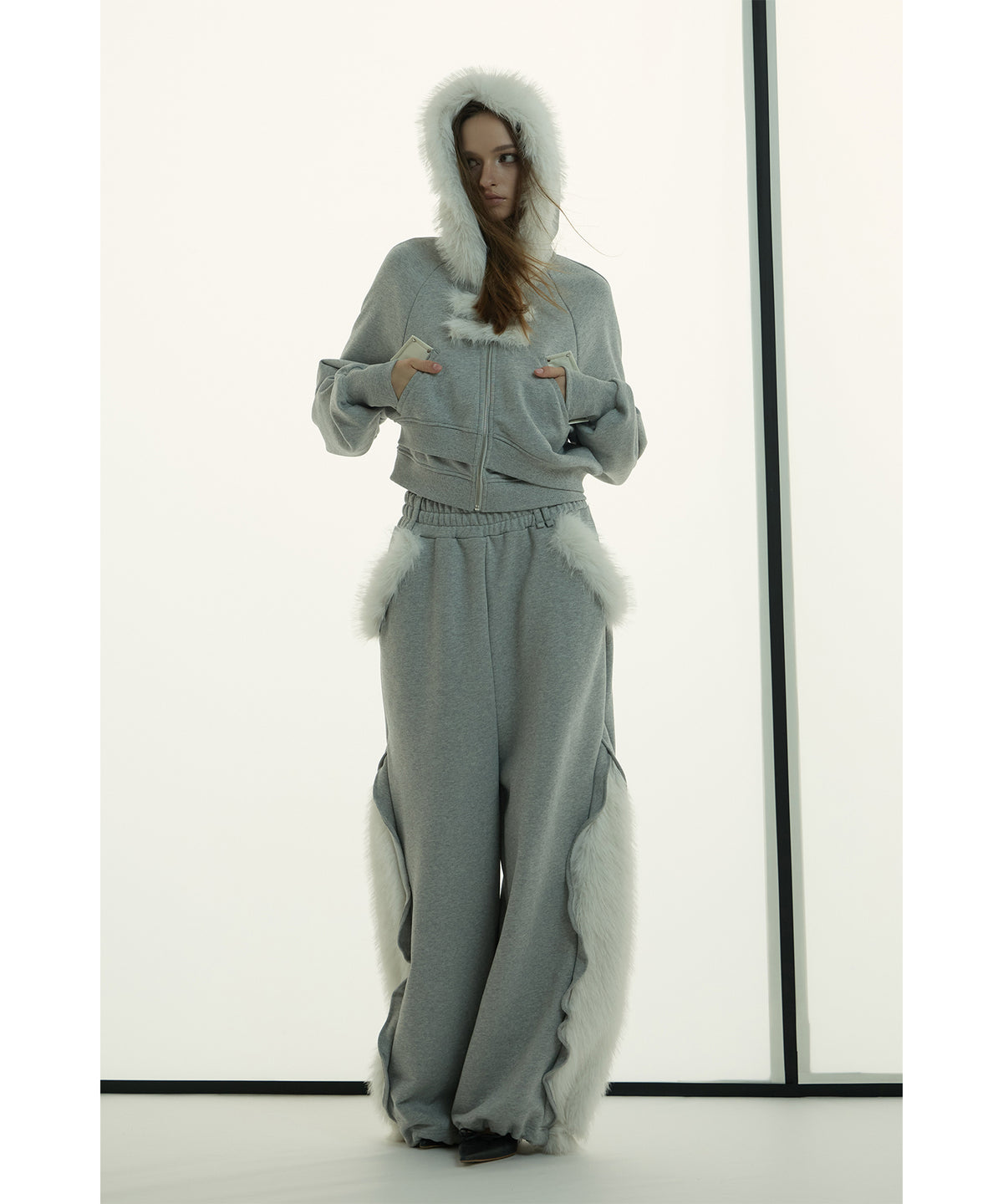 MODEL:173cm/COLOR:GRY/SIZE:F