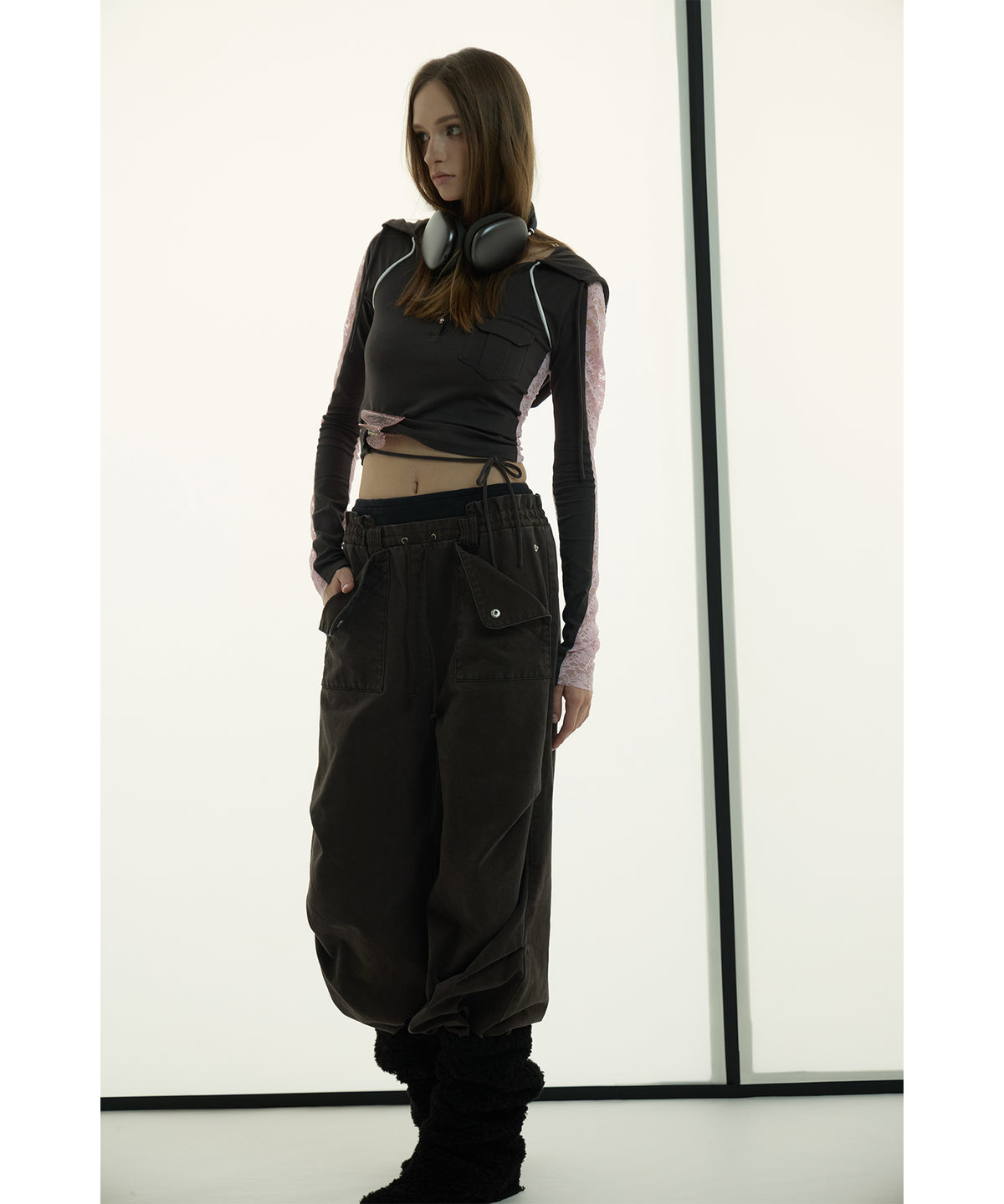 MODEL:173cm/COLOR:D/GRY/SIZE:F