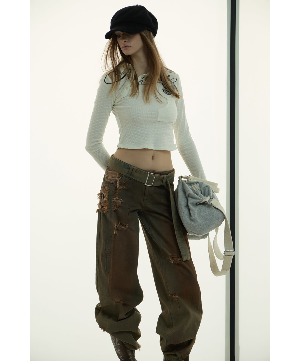 MODEL:173cm/COLOR:KHA/SIZE:M