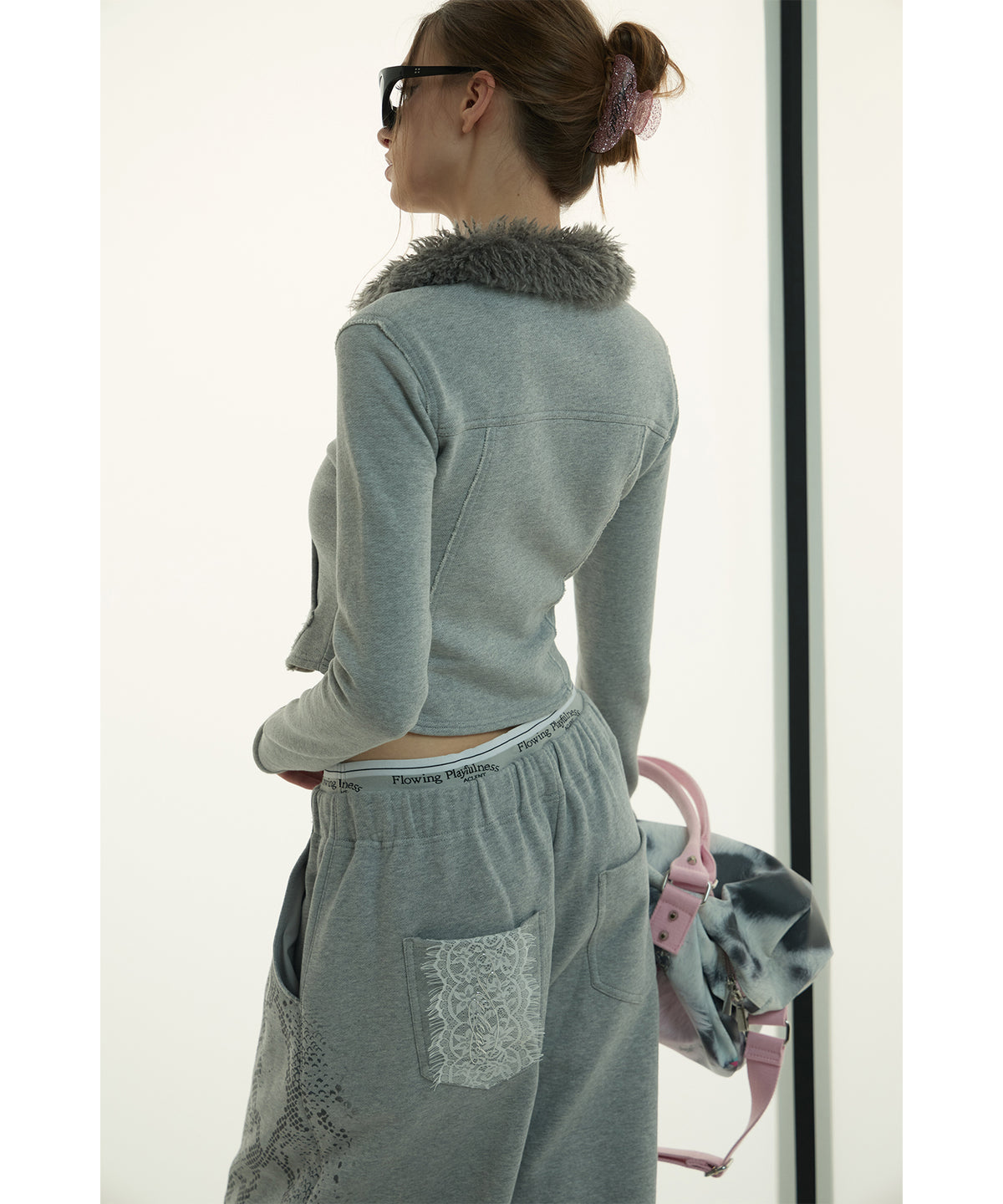 MODEL:173cm/COLOR:GRY/SIZE:F