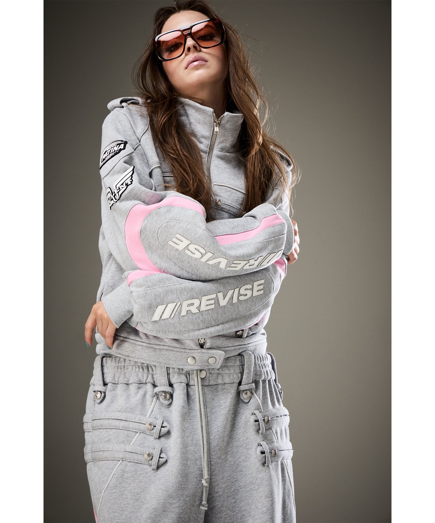 MODEL:171cm/COLOR:GRY/SIZE:F