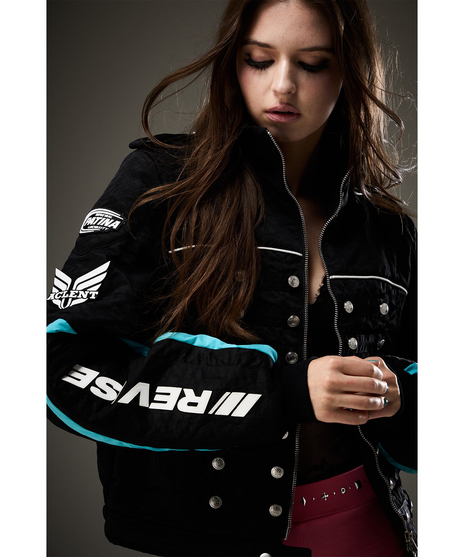 MODEL:171cm/COLOR:BLK/SIZE:F