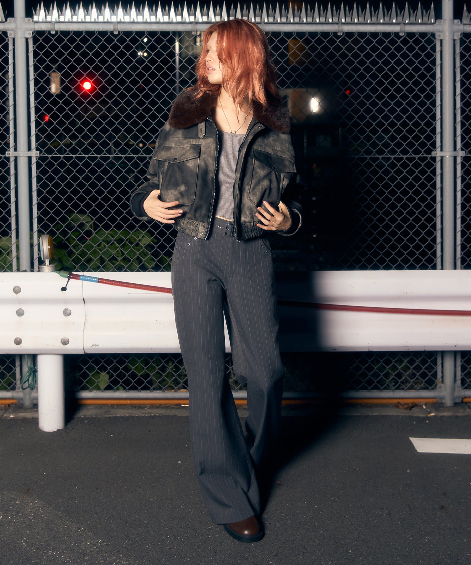 MODEL:170cm/COLOR:GRAY/SIZE:M