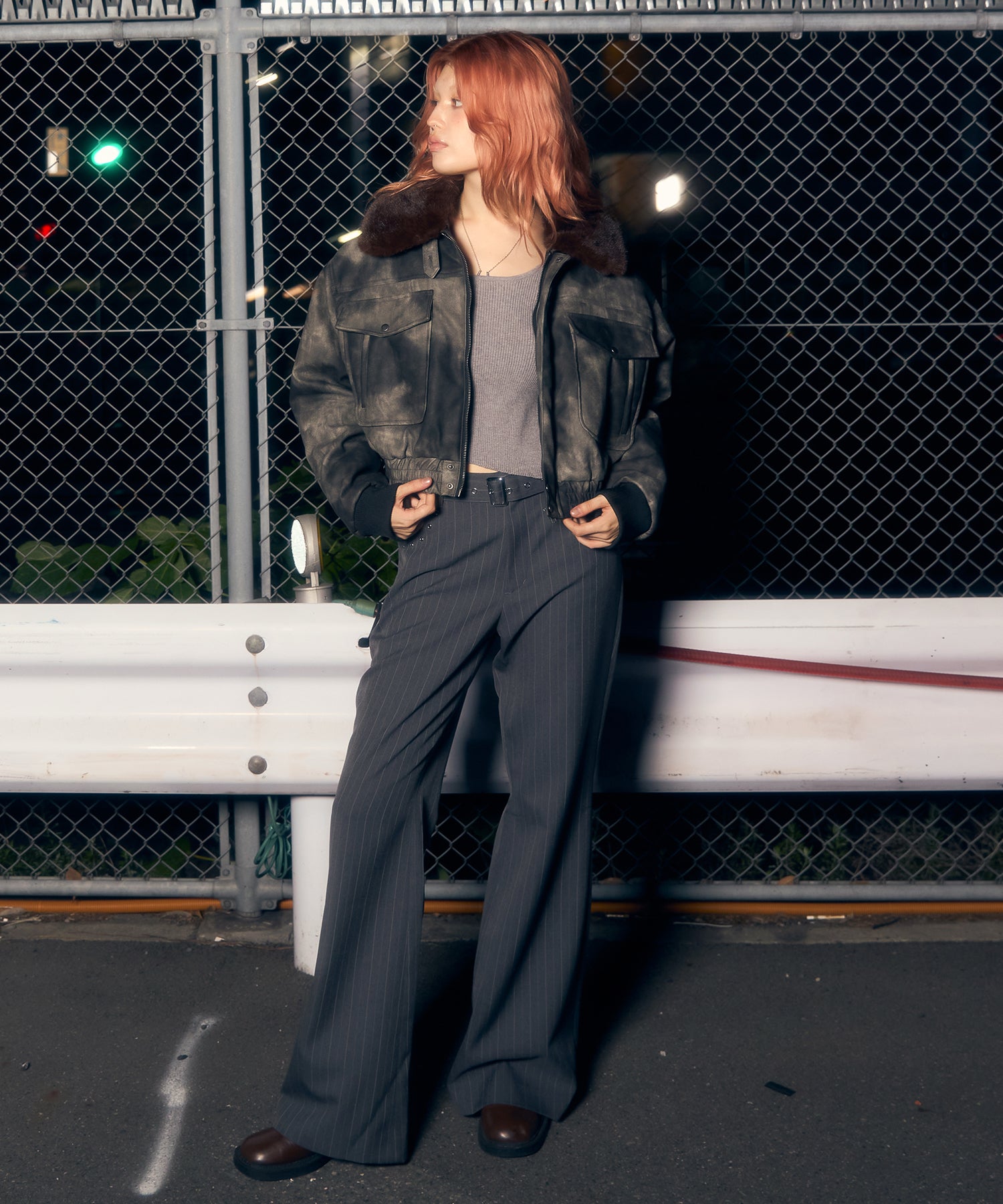 MODEL:170cm/COLOR:GRAY/SIZE:M