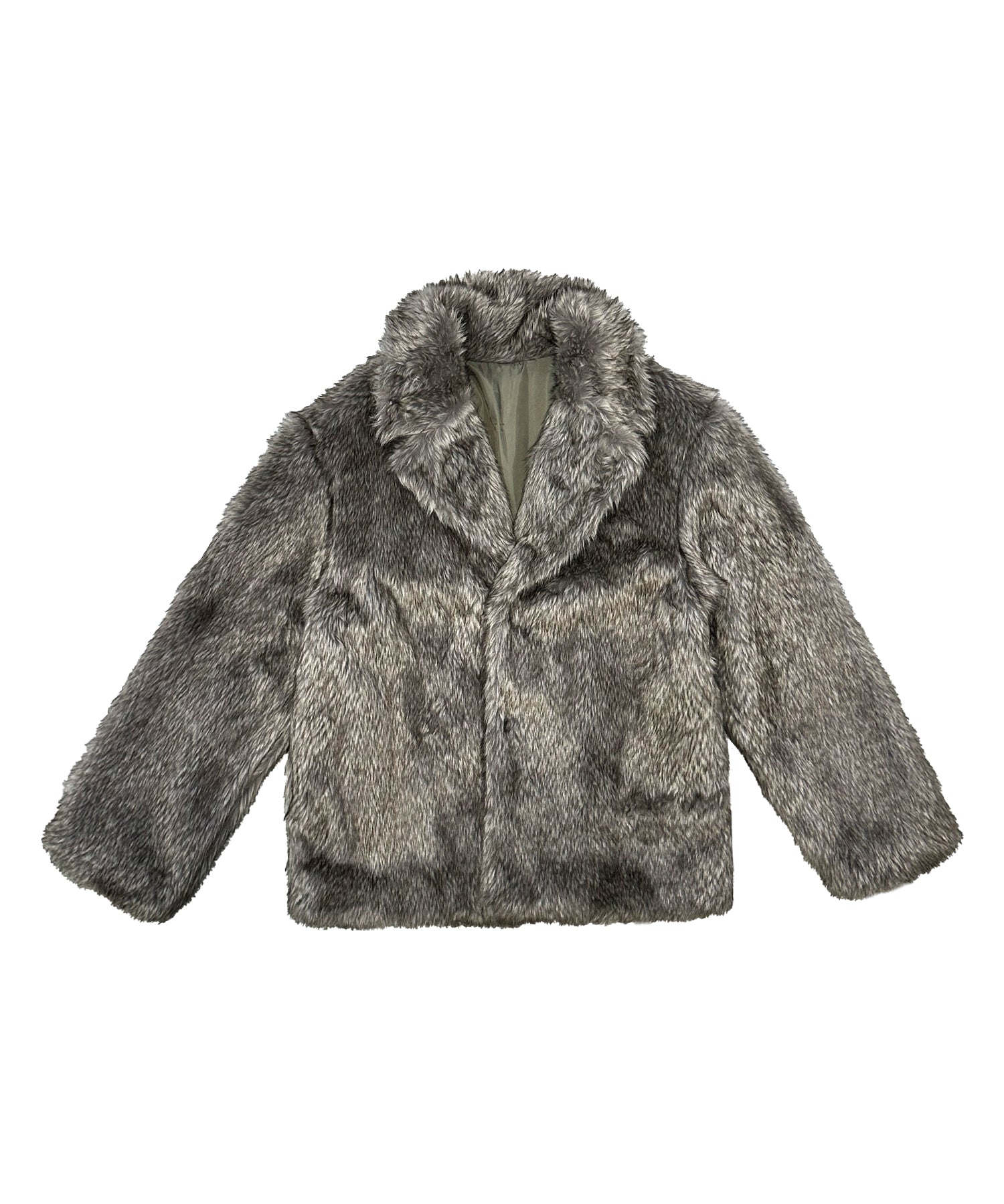 Stand collar volume fur coat