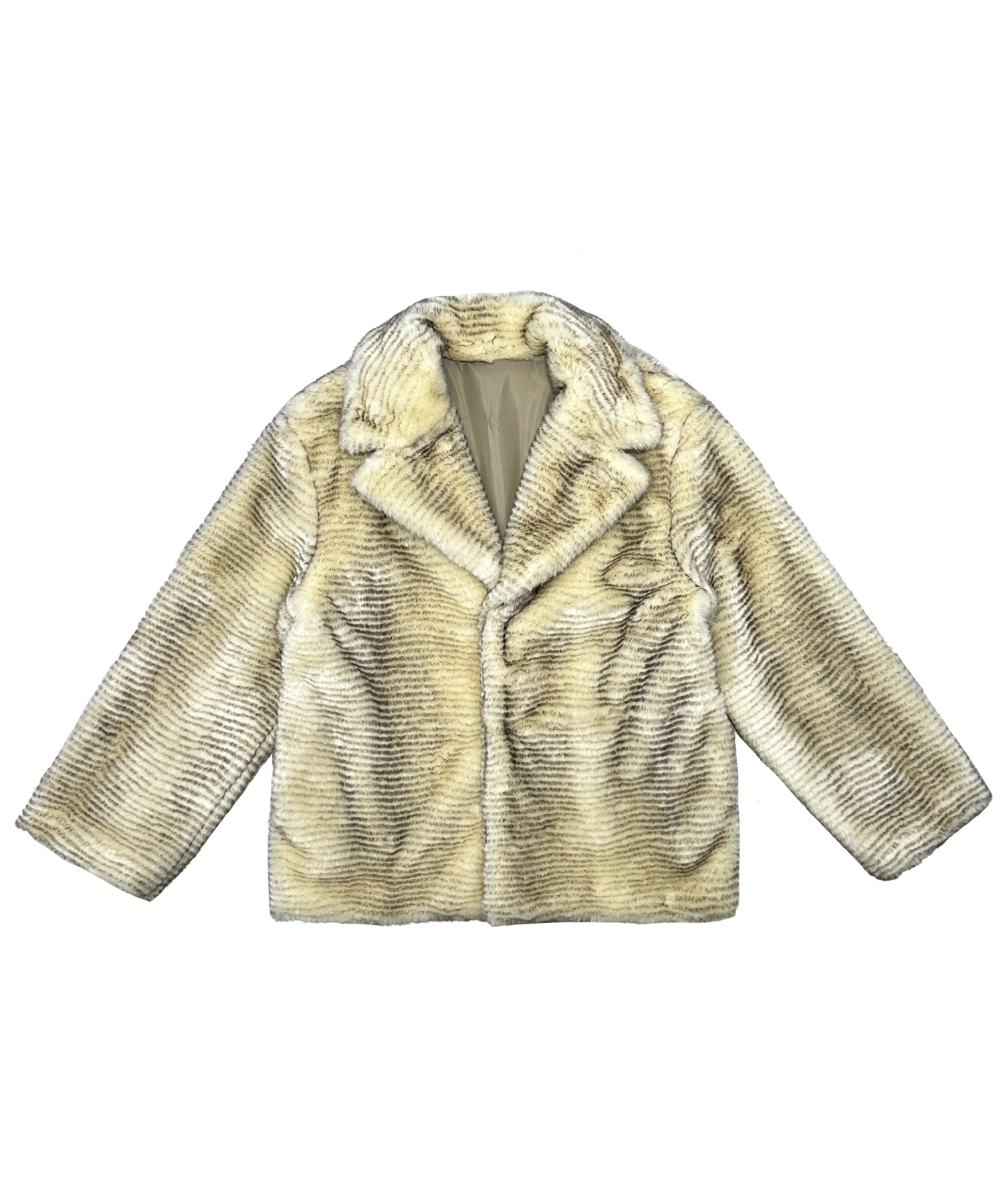 Stand collar volume fur coat