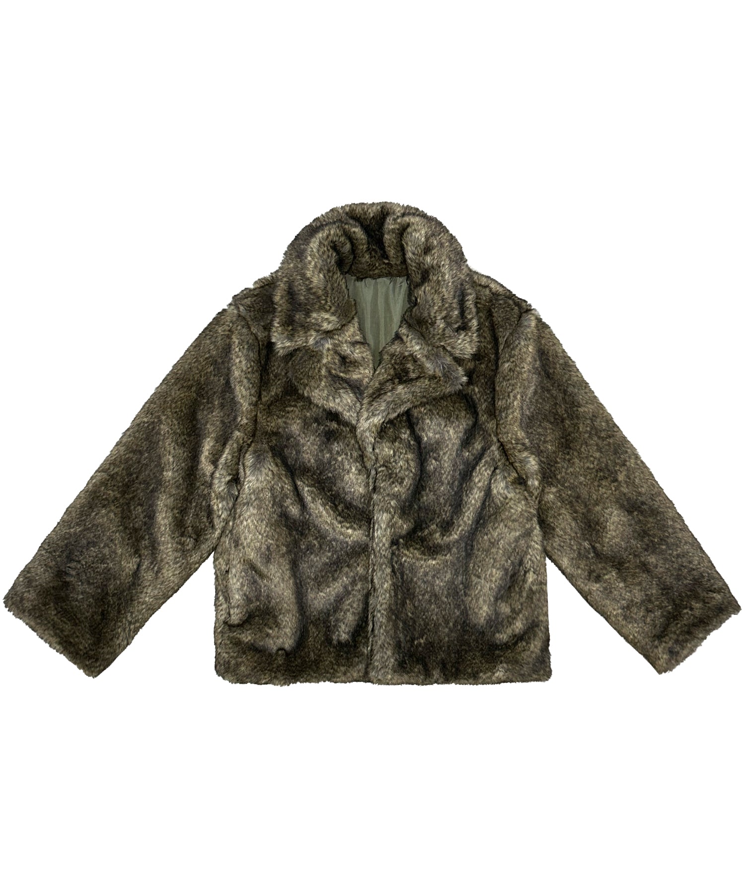 Stand collar volume fur coat