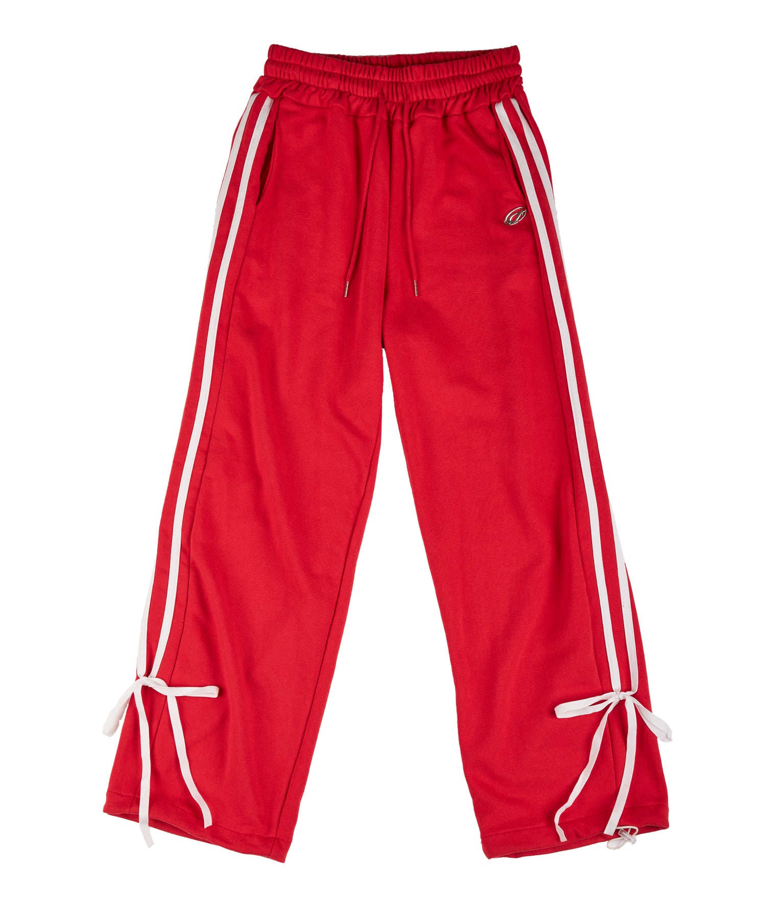 Double line ribbon sweat pants