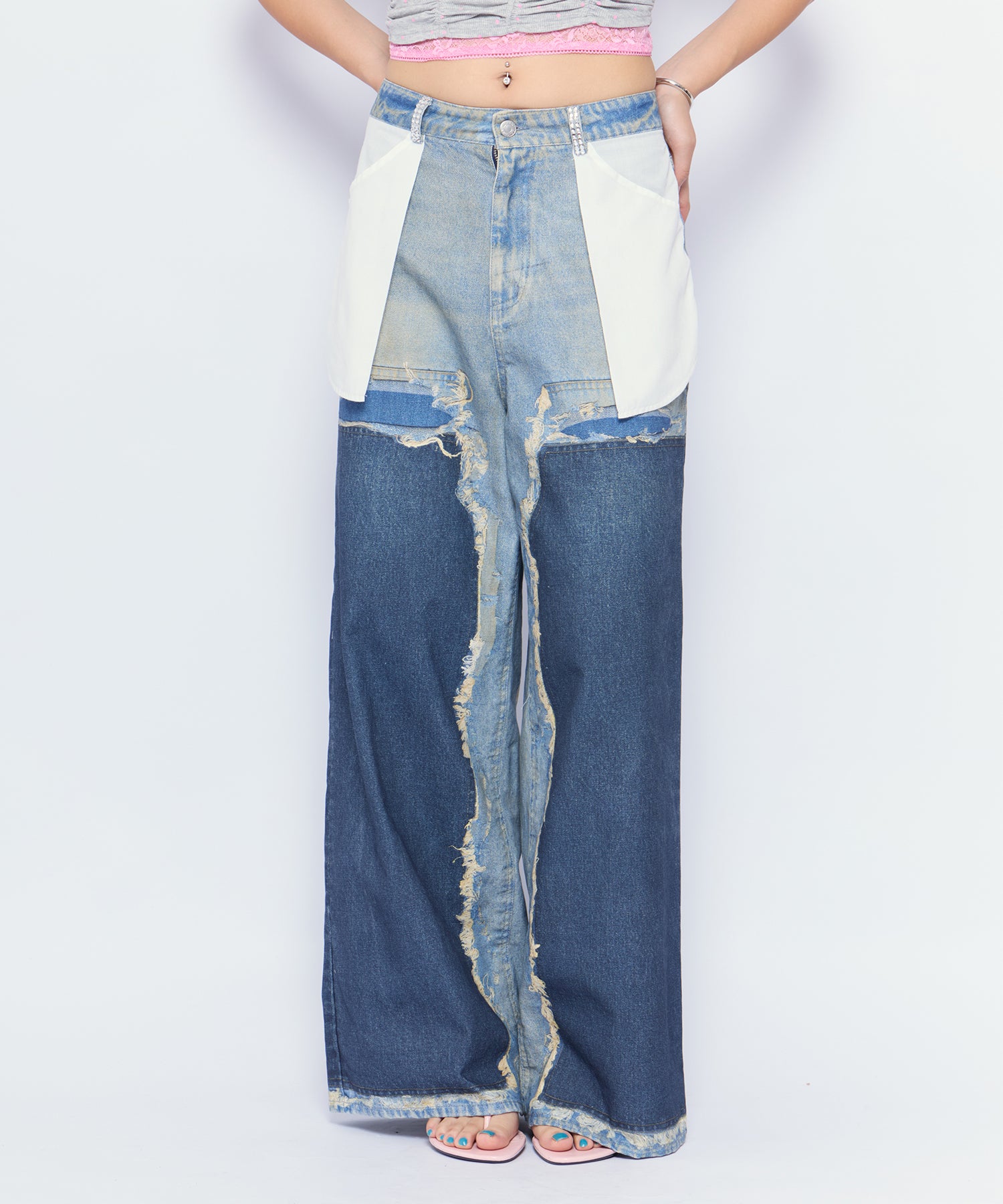MODEL:170cm/COLOR:BLU/SIZE:F