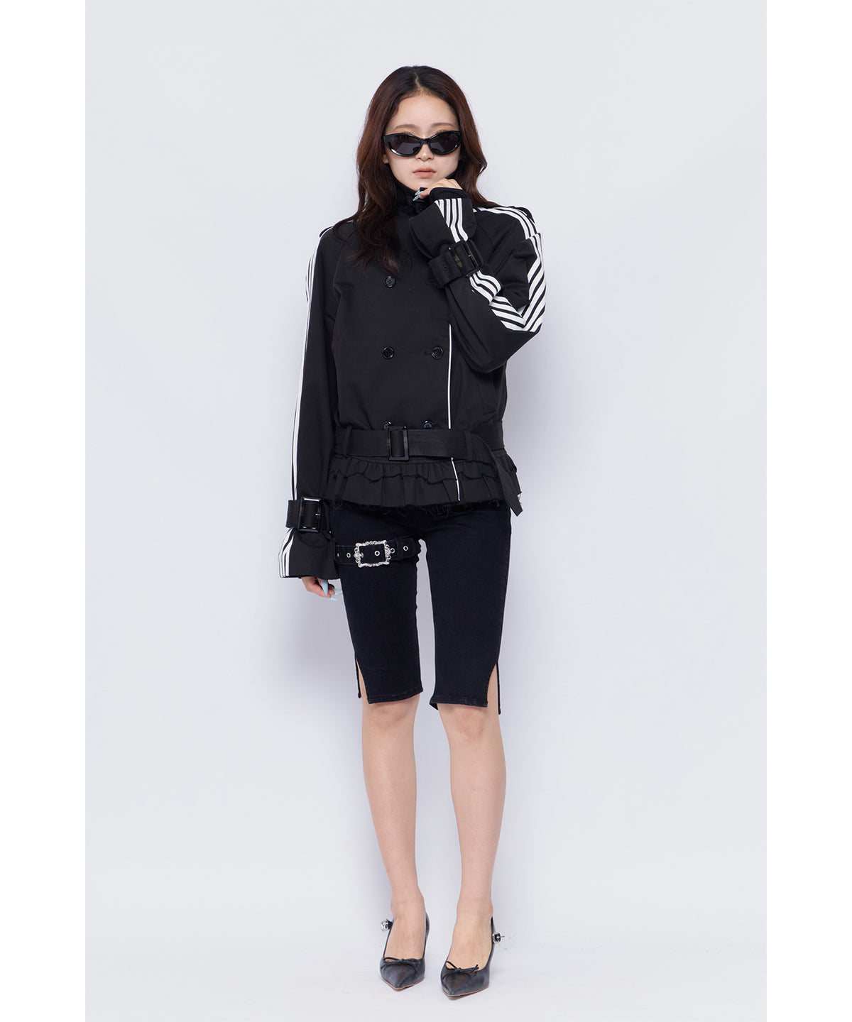 MODEL:170cm/COLOR:BLK/SIZE:F