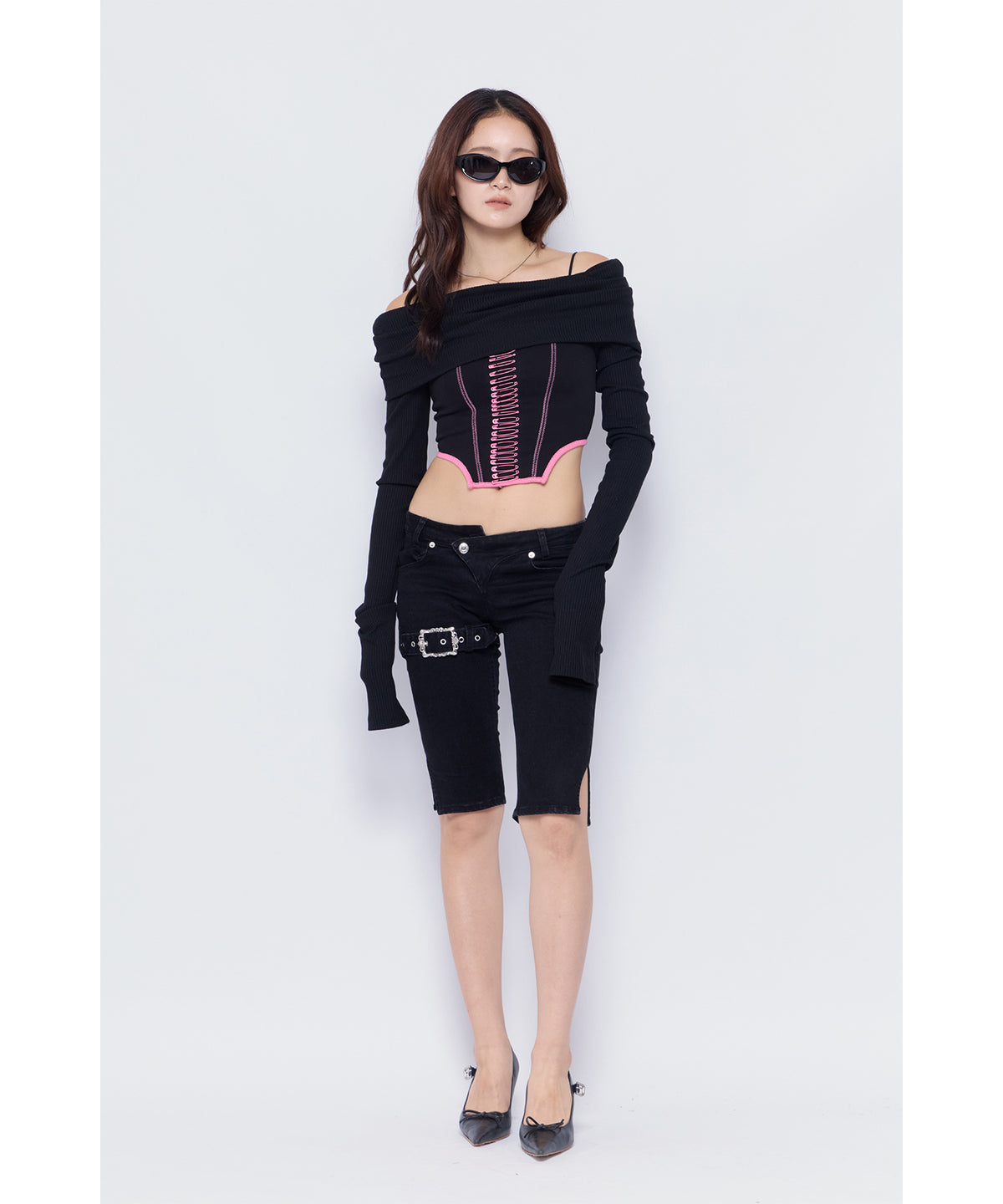 MODEL:170cm/COLOR:BLK/SIZE:S
