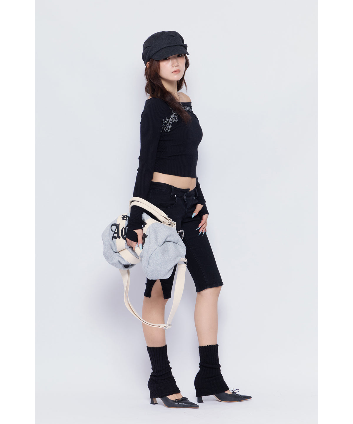 MODEL:170cm/COLOR:BLK/SIZE:F