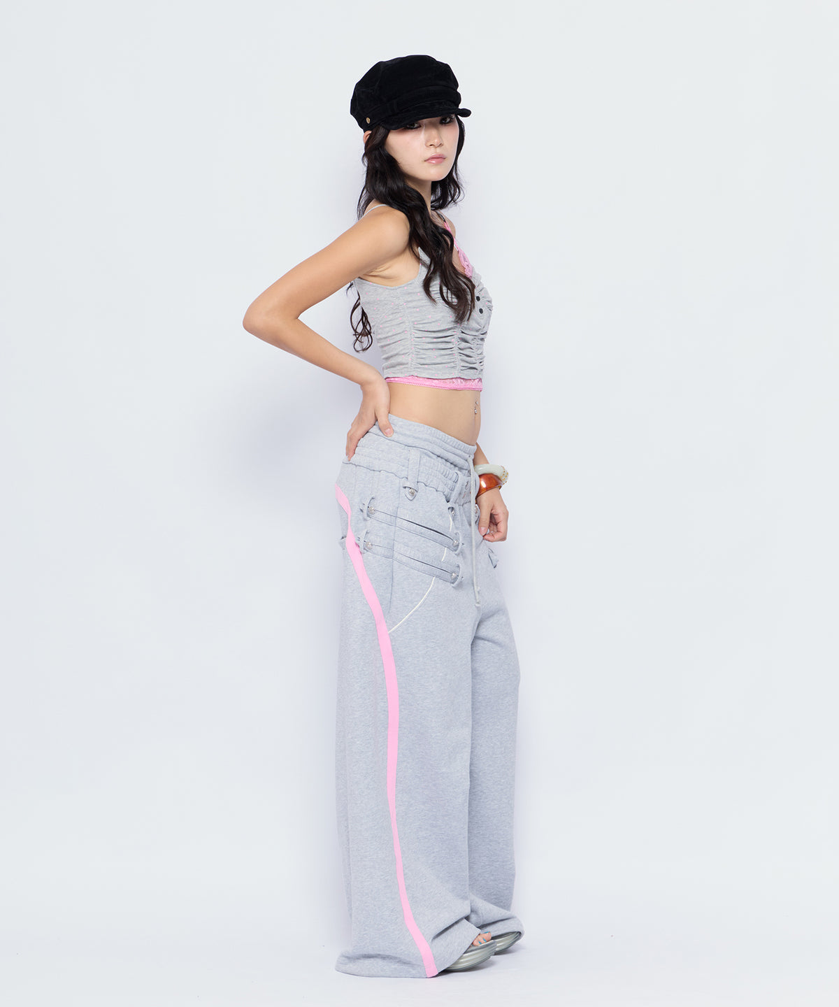 MODEL:170cm/COLOR:GRY/SIZE:F