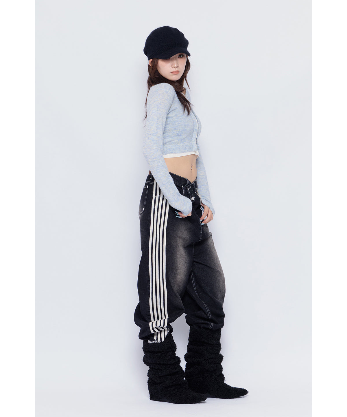 MODEL:170cm/COLOR:BLK/SIZE:S