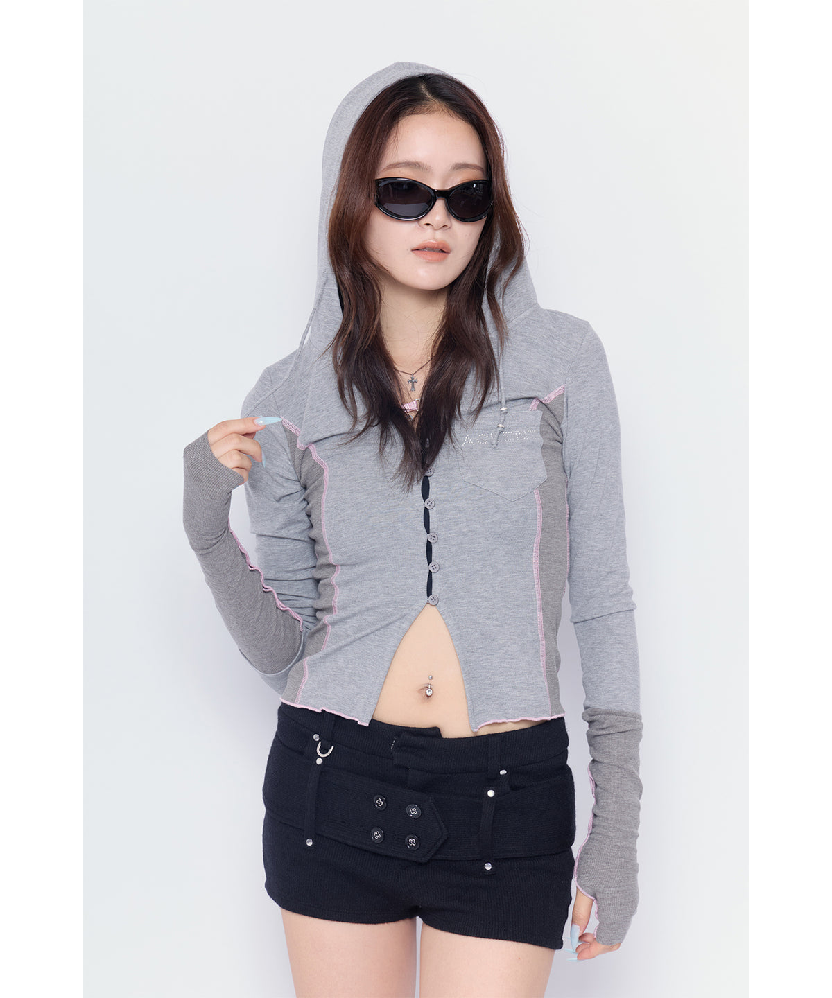 MODEL:170cm/COLOR:GRY/SIZE:F