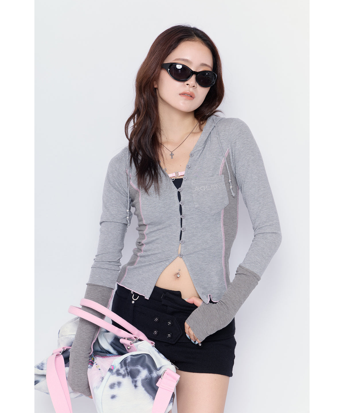 MODEL:170cm/COLOR:GRY/SIZE:F