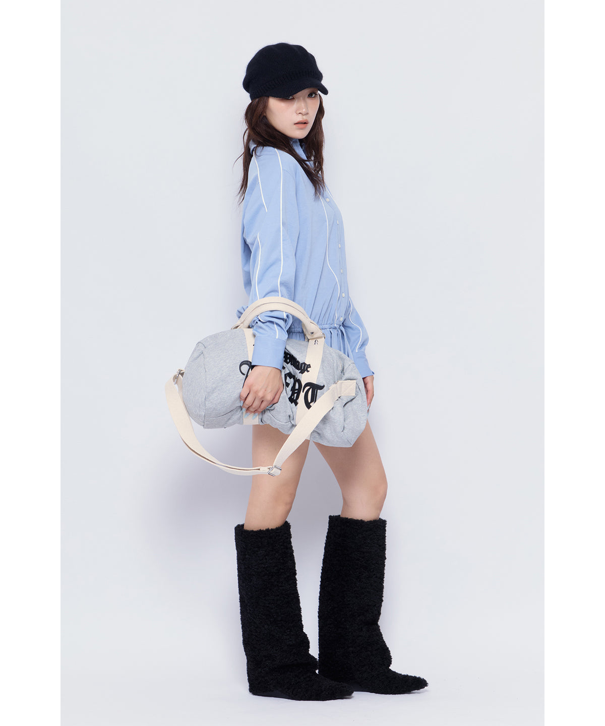 MODEL:170cm/COLOR:BLU/SIZE:F