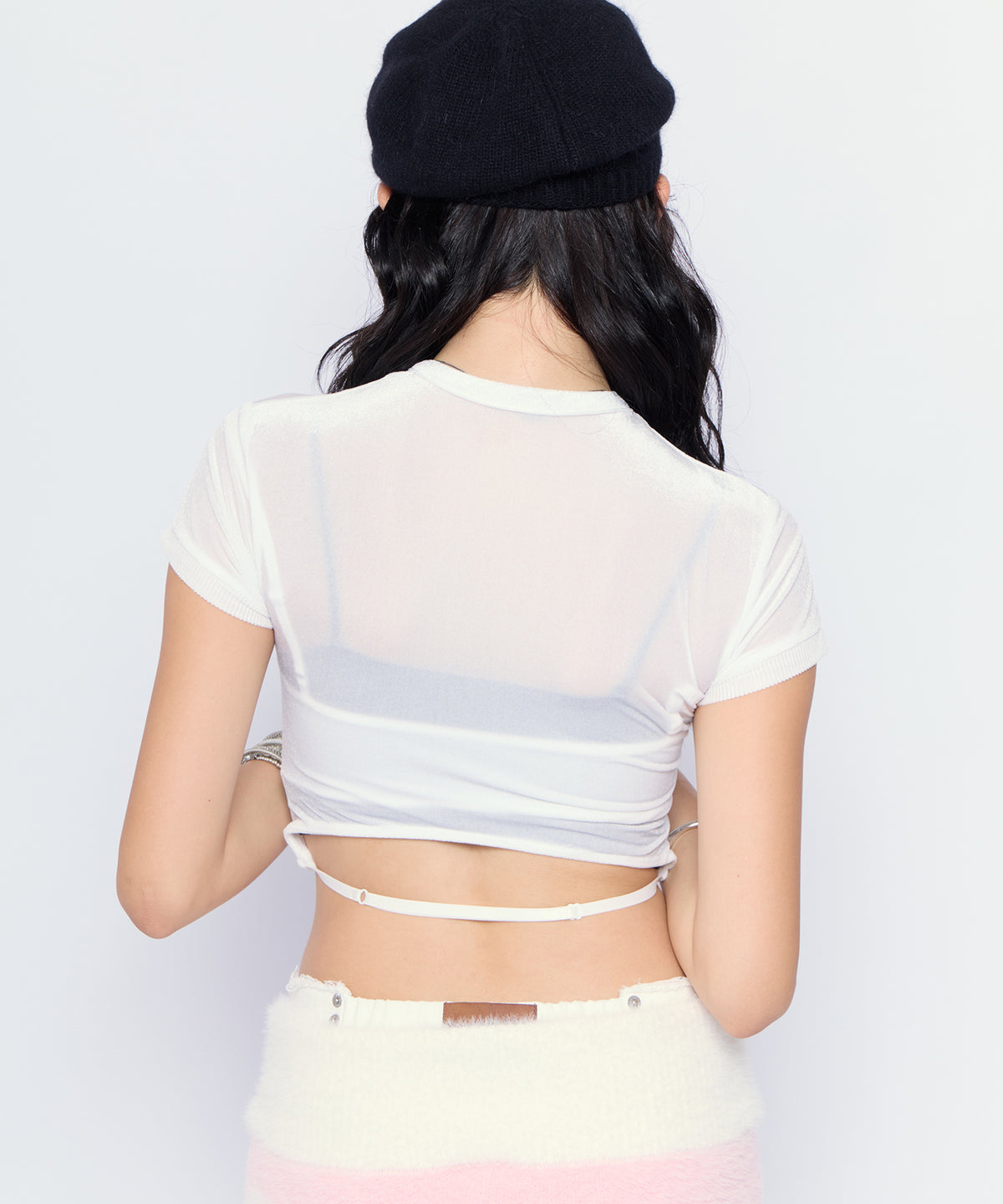 MODEL:170cm/COLOR:WHT/SIZE:F