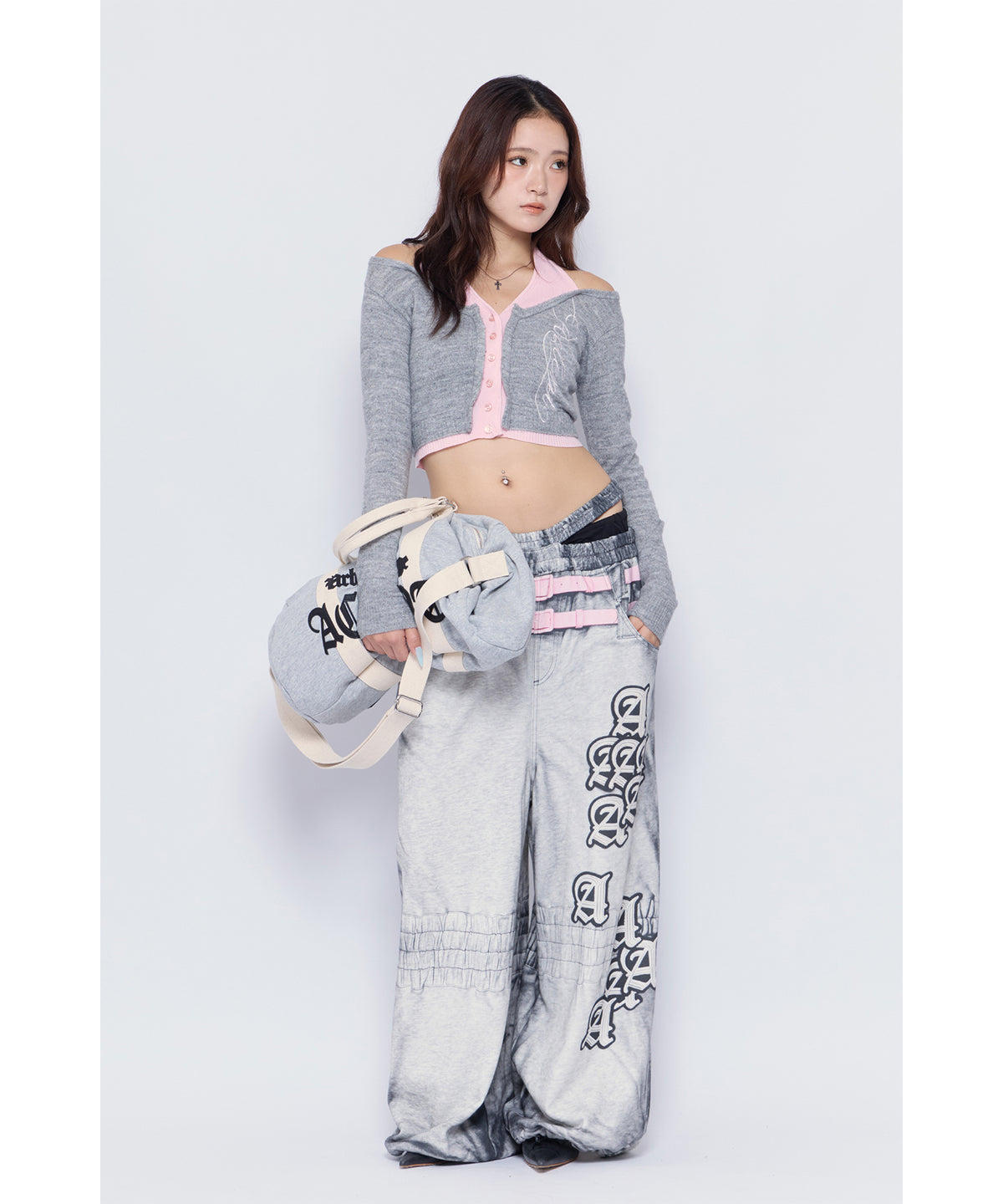 MODEL:170cm/COLOR:GRY/SIZE:F