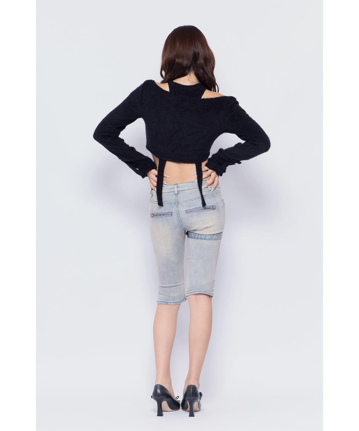 MODEL:170cm/COLOR:BLK/SIZE:F