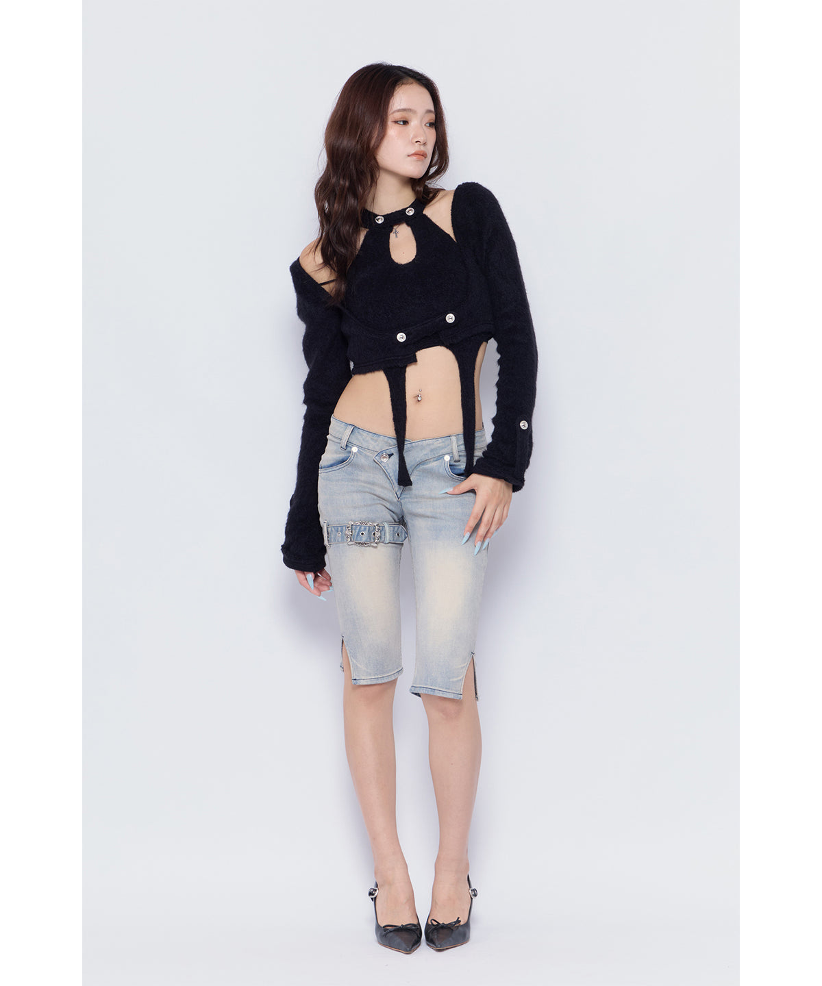 MODEL:170cm/COLOR:BLK/SIZE:F
