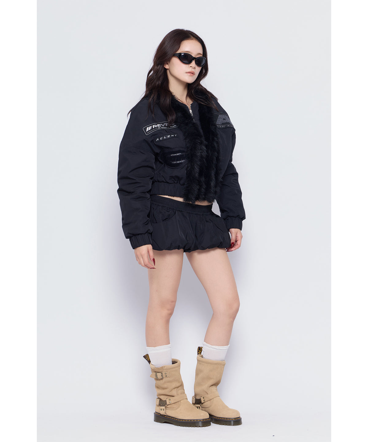 MODEL:170cm/COLOR:BLK/SIZE:F