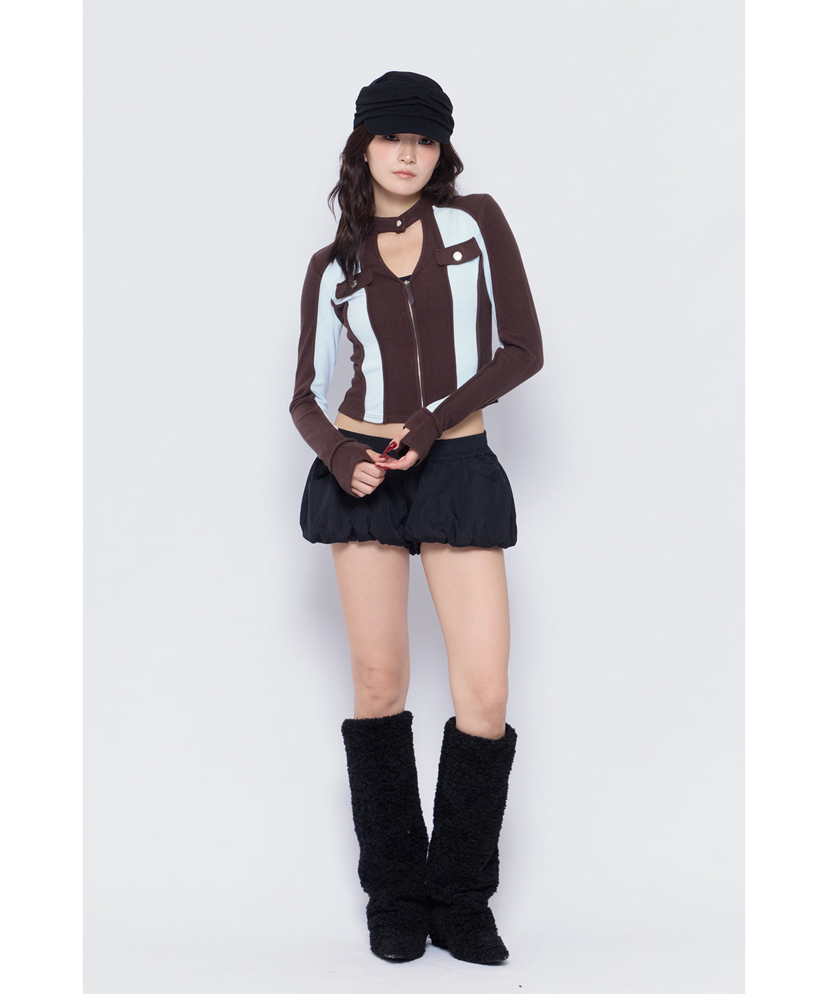 MODEL:170cm/COLOR:BLK/SIZE:F