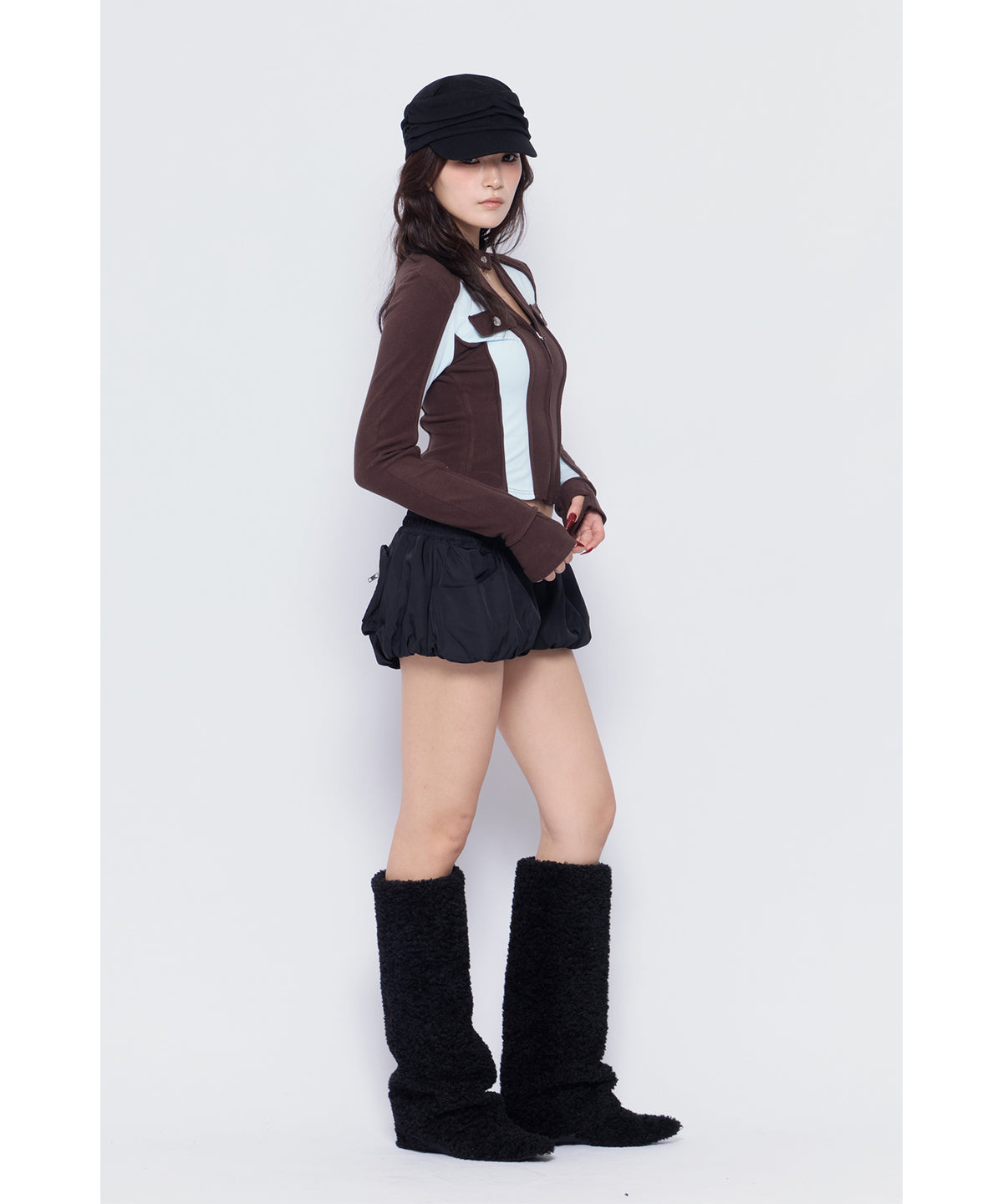 MODEL:170cm/COLOR:BLK/SIZE:F