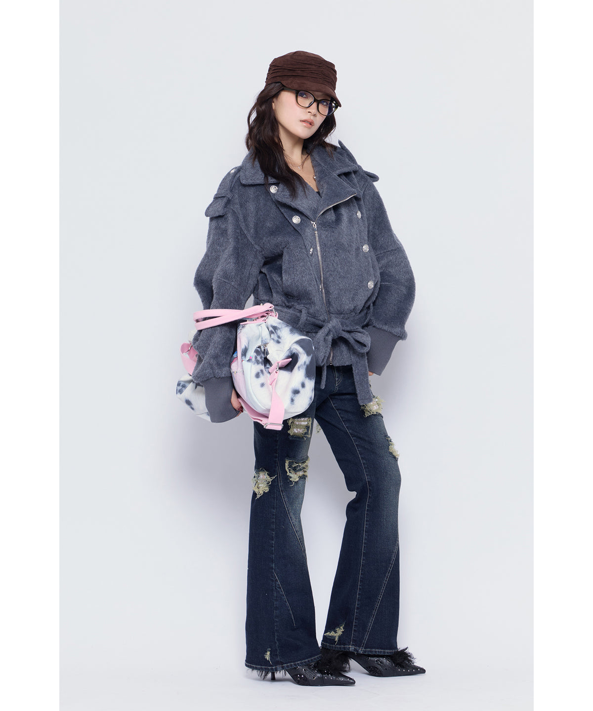 MODEL:170cm/COLOR:BLU/SIZE:M