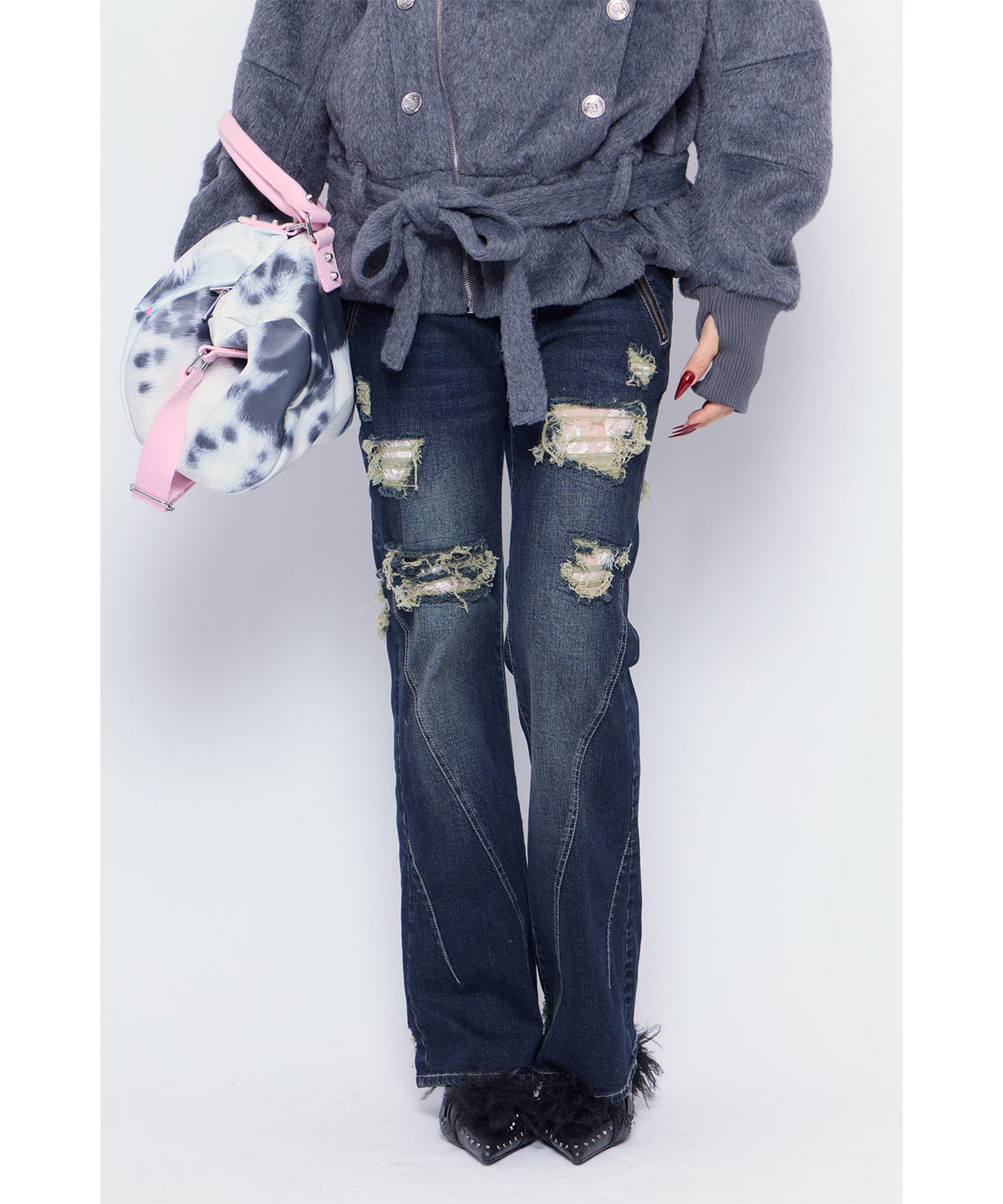 MODEL:170cm/COLOR:BLU/SIZE:M