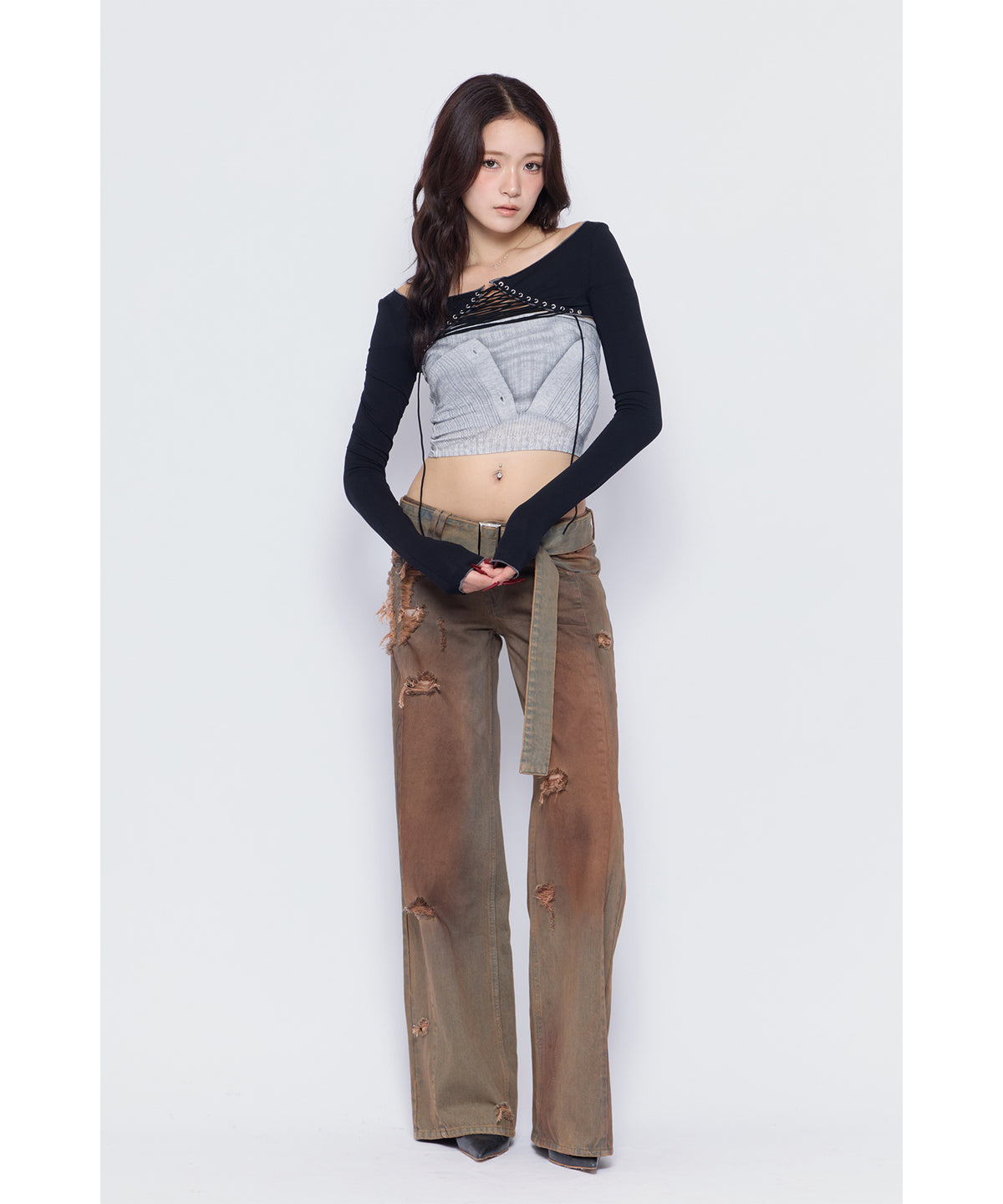 MODEL:170cm/COLOR:KHA/SIZE:M