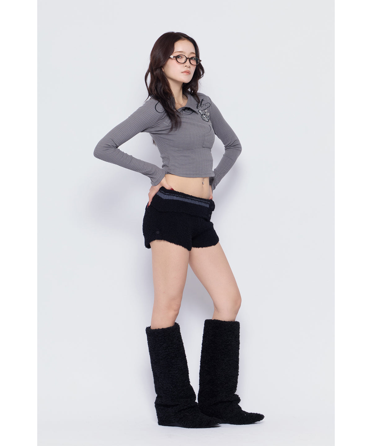 MODEL:170cm/COLOR:D/GRY/SIZE:F