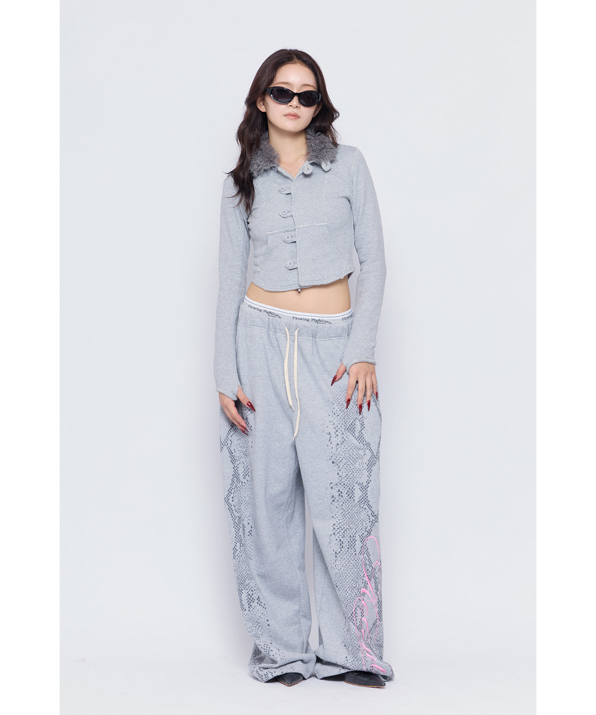 MODEL:170cm/COLOR:GRY/SIZE:F