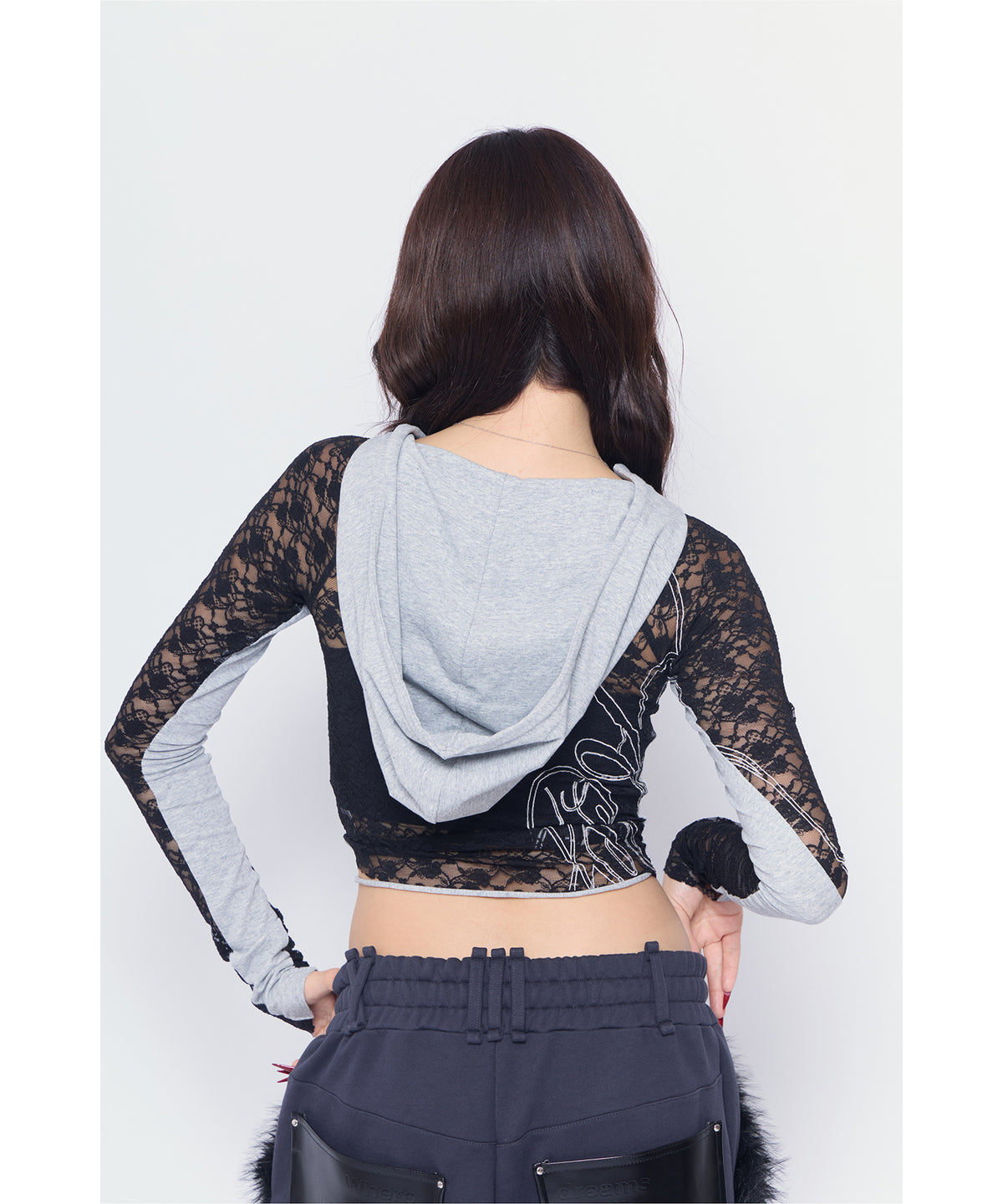 MODEL:170cm/COLOR:GRY/SIZE:F